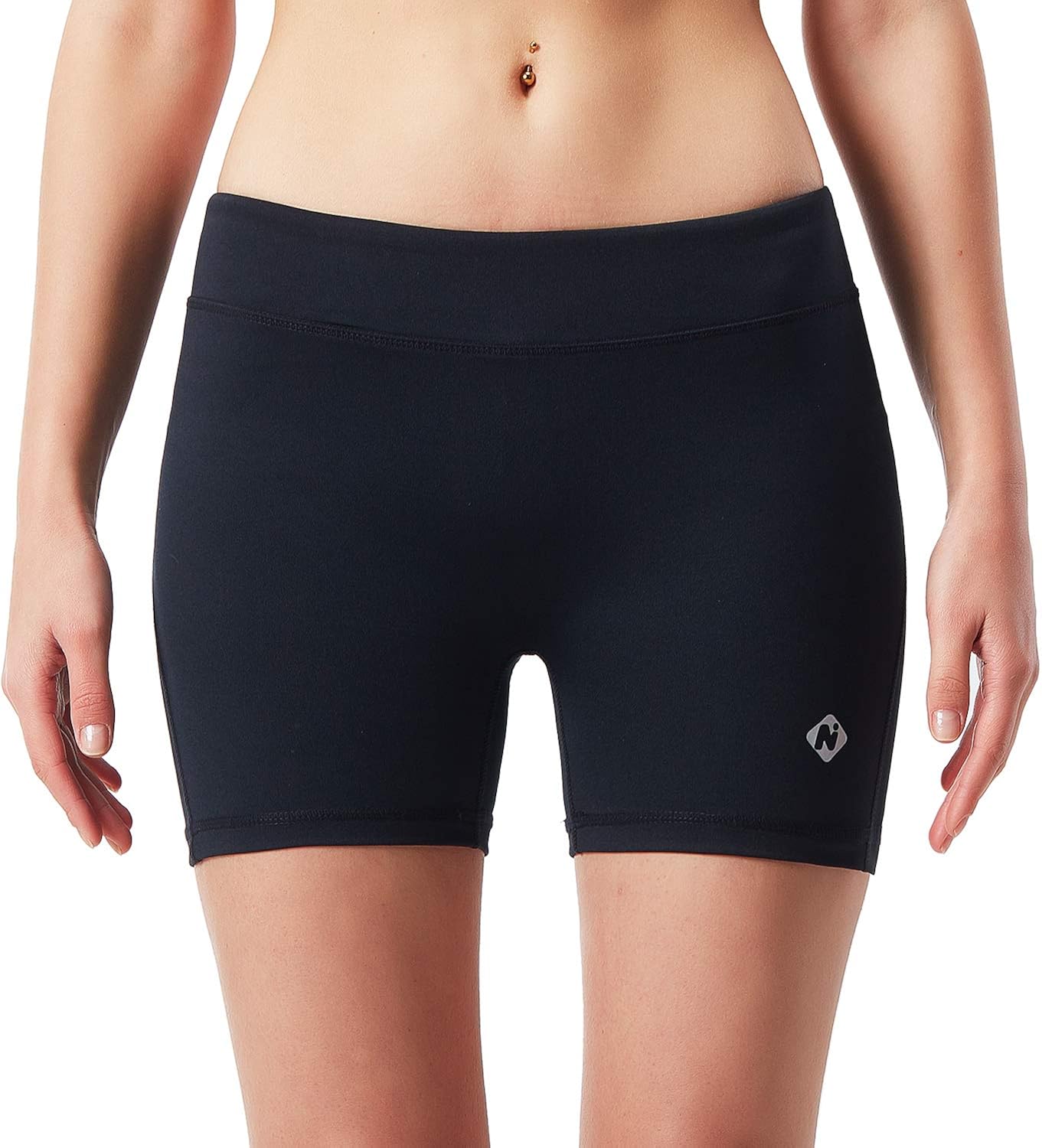 Naviskin Women's 4" Active Volleyball Shorts Training Workout Tights Compression Shorts : Clothing