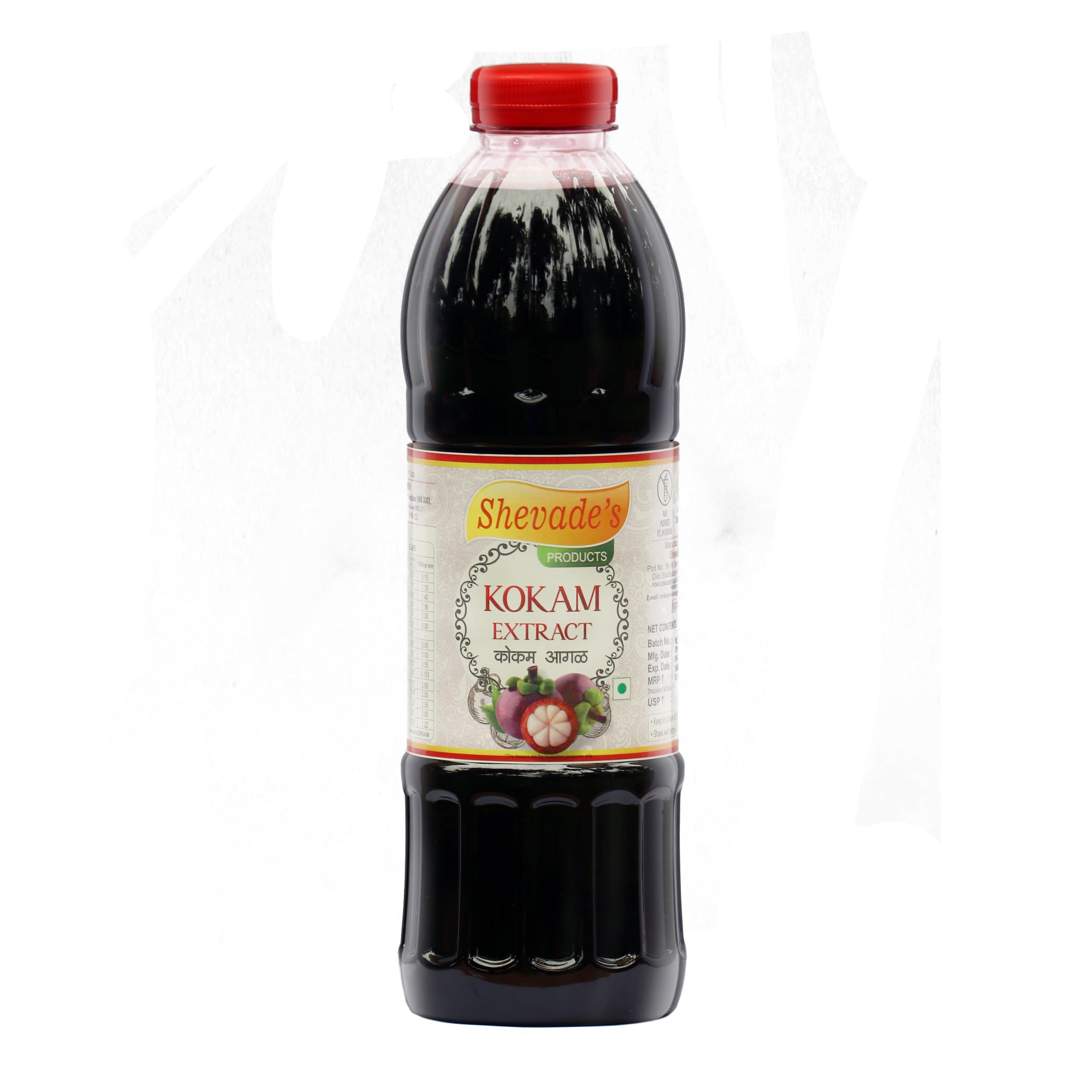 Omkar Kokam Extract - Kokam Aagal (1 Li) Pure Kokam Juice Aagal Best for Solkadhi & to apply on Fish Best to make Kokam Sharbat Good source of Vit. A, C, B3 & Iron, calcium, potassium, manganese, zinc