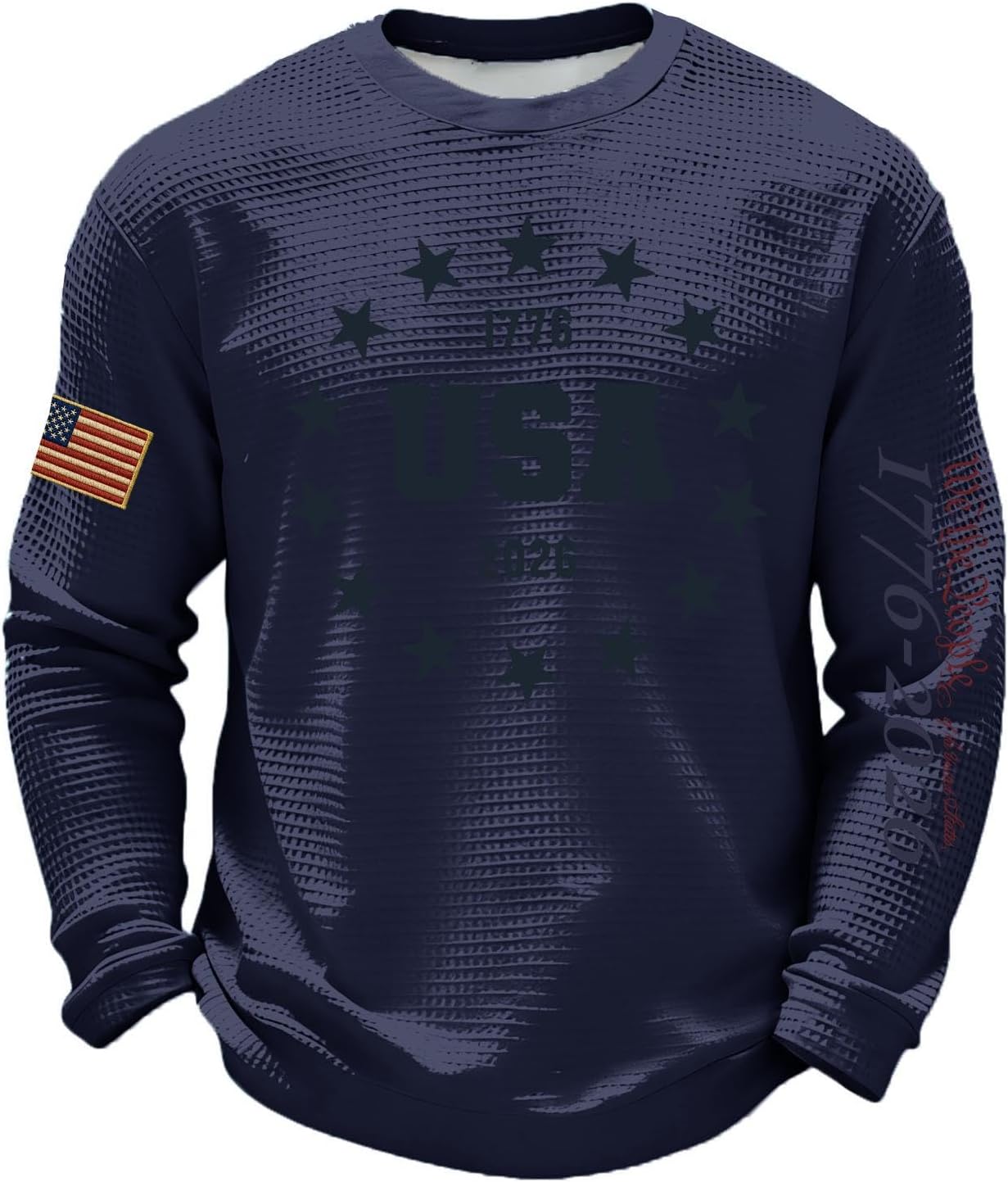 RTRDE Men's 250 Anniversary USA Tee Shirt Sleeve 1776-2026 250th 4th of July America Flag Print Patriotic Shirts, S-5XL