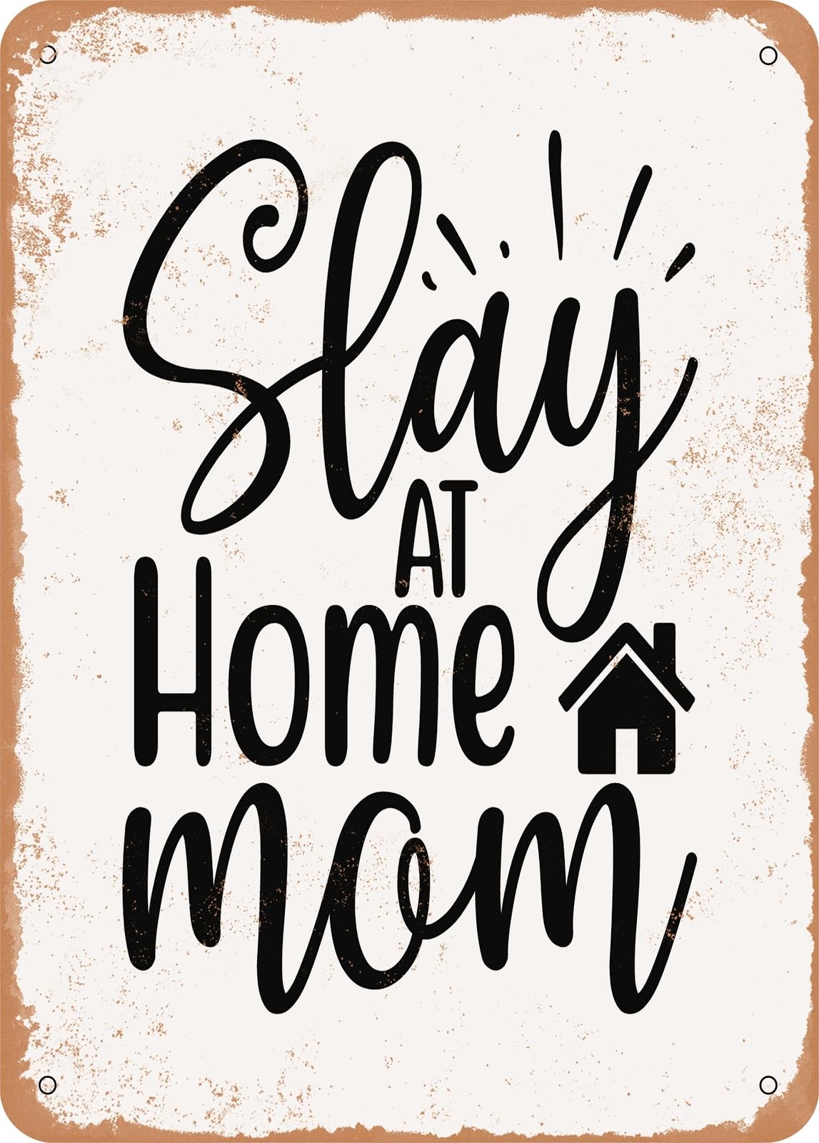 Miaomansenstore Metal Sign - Raising My Crew - 3 - Vintage Rusty Look Home Decor