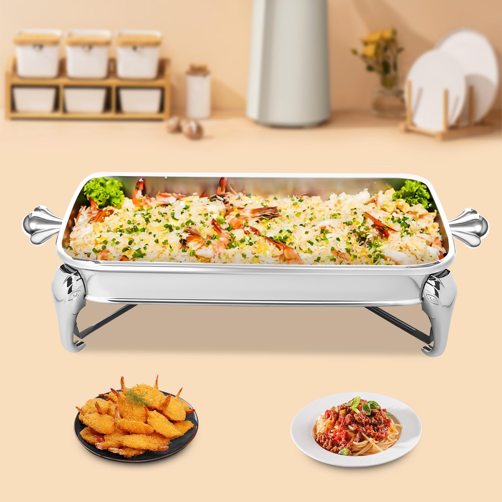Calentador de Alimentos Chafer de Acero Inoxidable