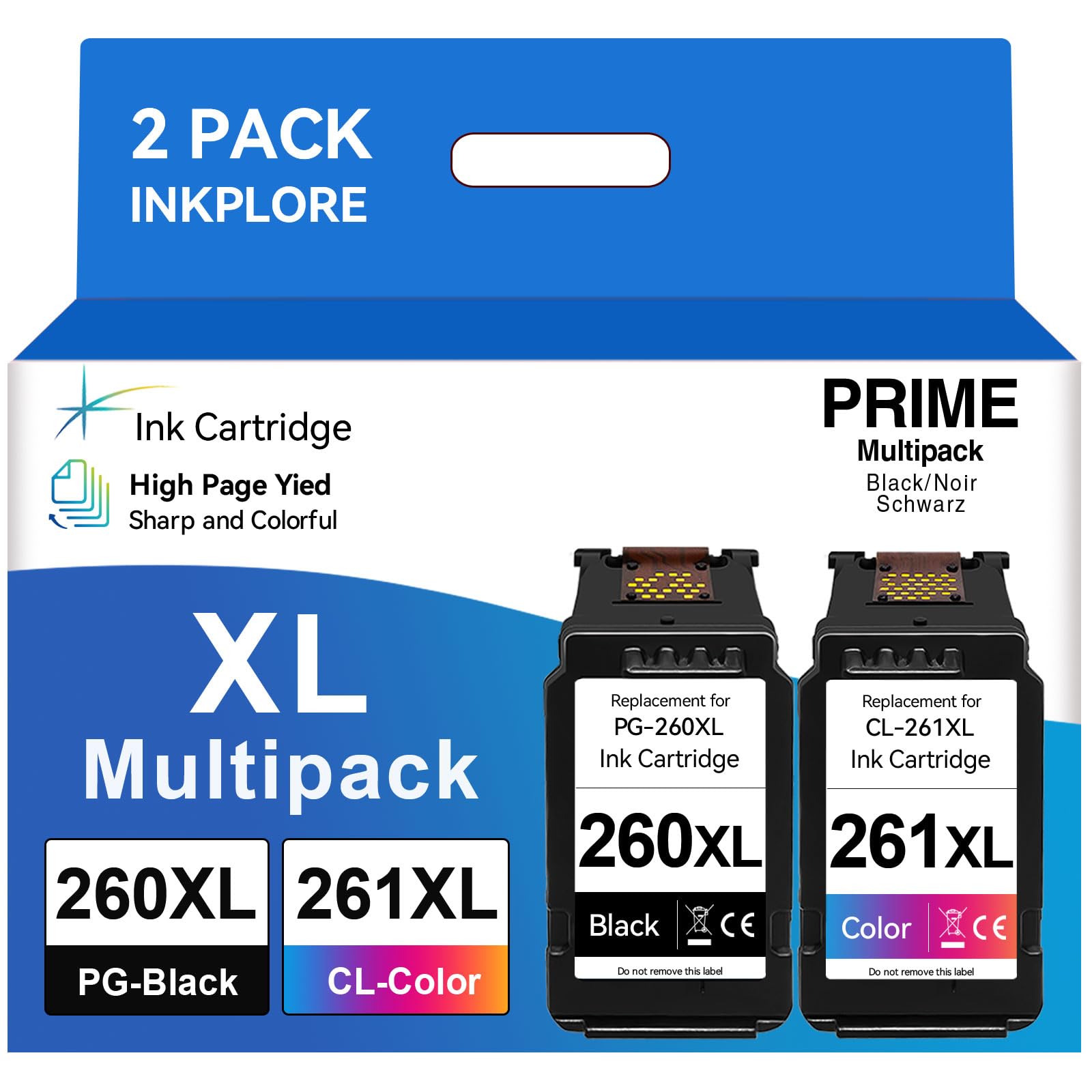 260XL 261XL Ink Cartridges Compatible for Canon 260 261 XL Ink Cartridges Compatible for Canon TS5320 TR7020a TS6400 TS6420 TS6420a TR7020 Printer