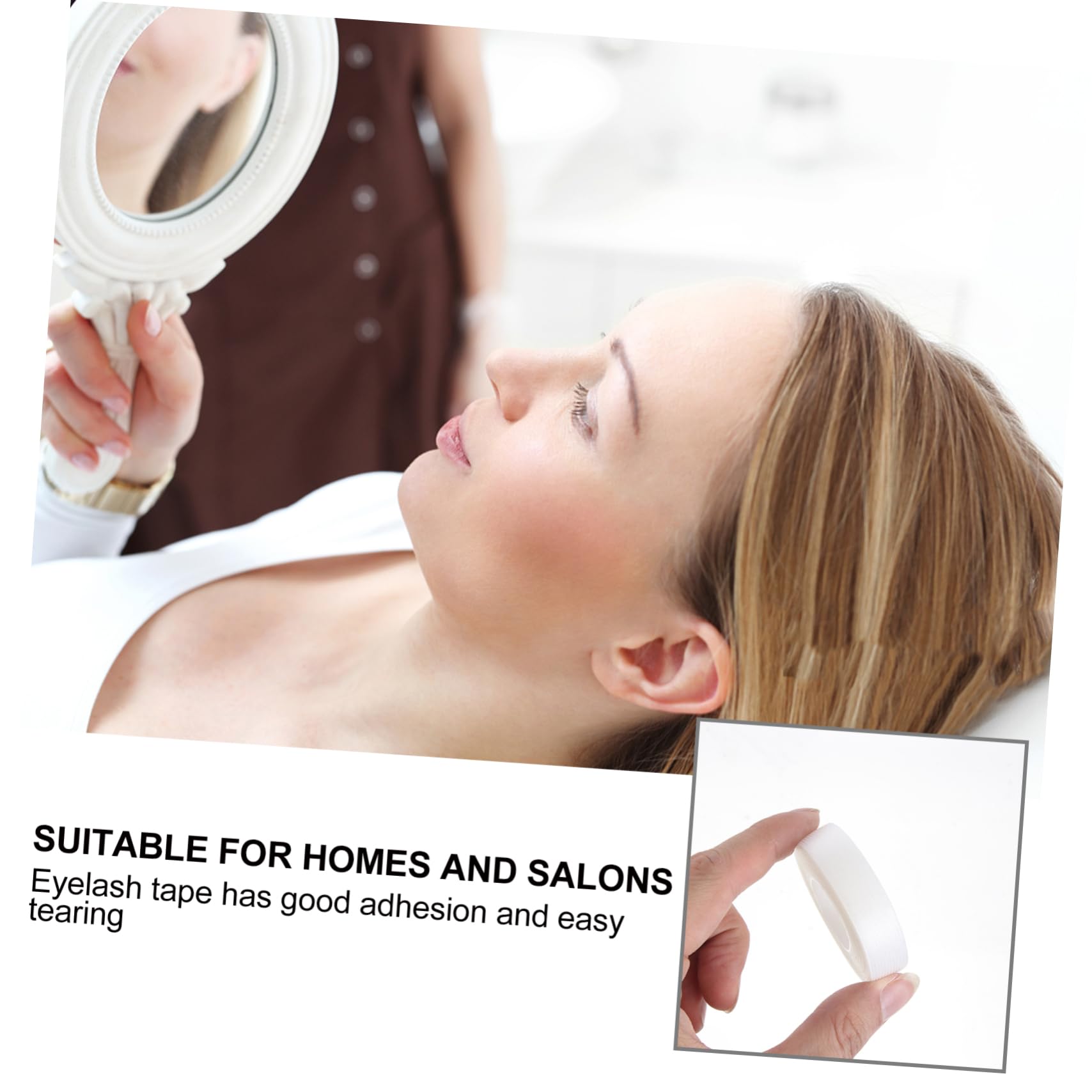 Gogogmee Professional Eyelash Grafting Tapes 10 Pack Adhesive Makeup Tapes White Easy Peel off for Eyelash Separation