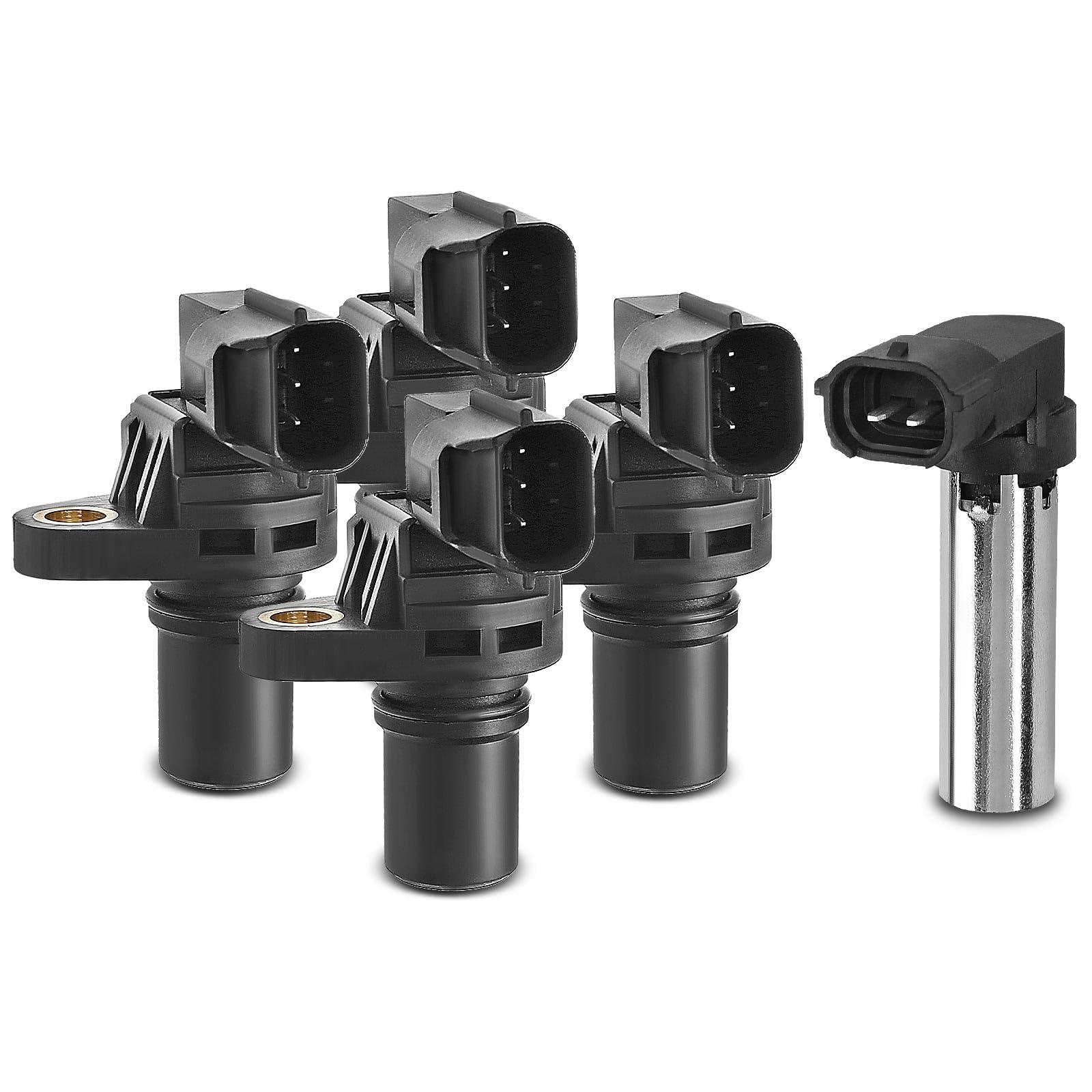 A-Premium 5-PC Engine Camshaft Crankshaft Position Sensor Compatible with Subaru WRX STI 2016 2.5L, Replace# 22056AA140, 22053AA071