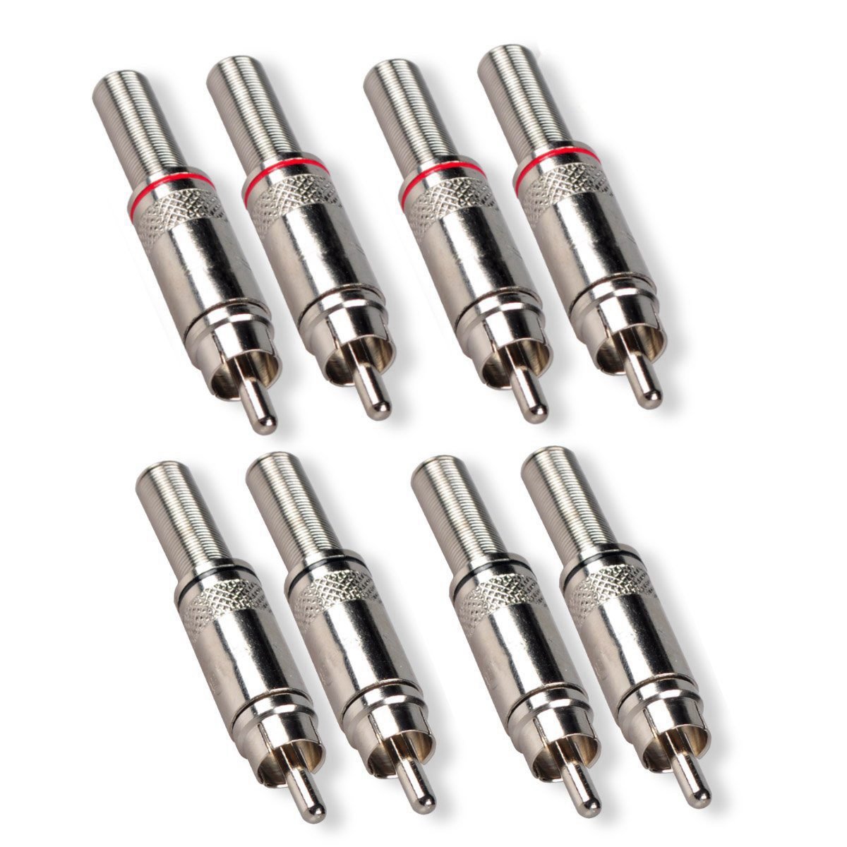 Conector RCA macho para cable de audio vídeo y adaptadores de soldar 4