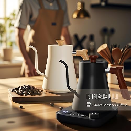 Miniatura 2 de Hervidor eléctrico digital inteligente con control de temperatura variable, interior de acero inoxidable, hervidores eléctricos de cuello de cisne