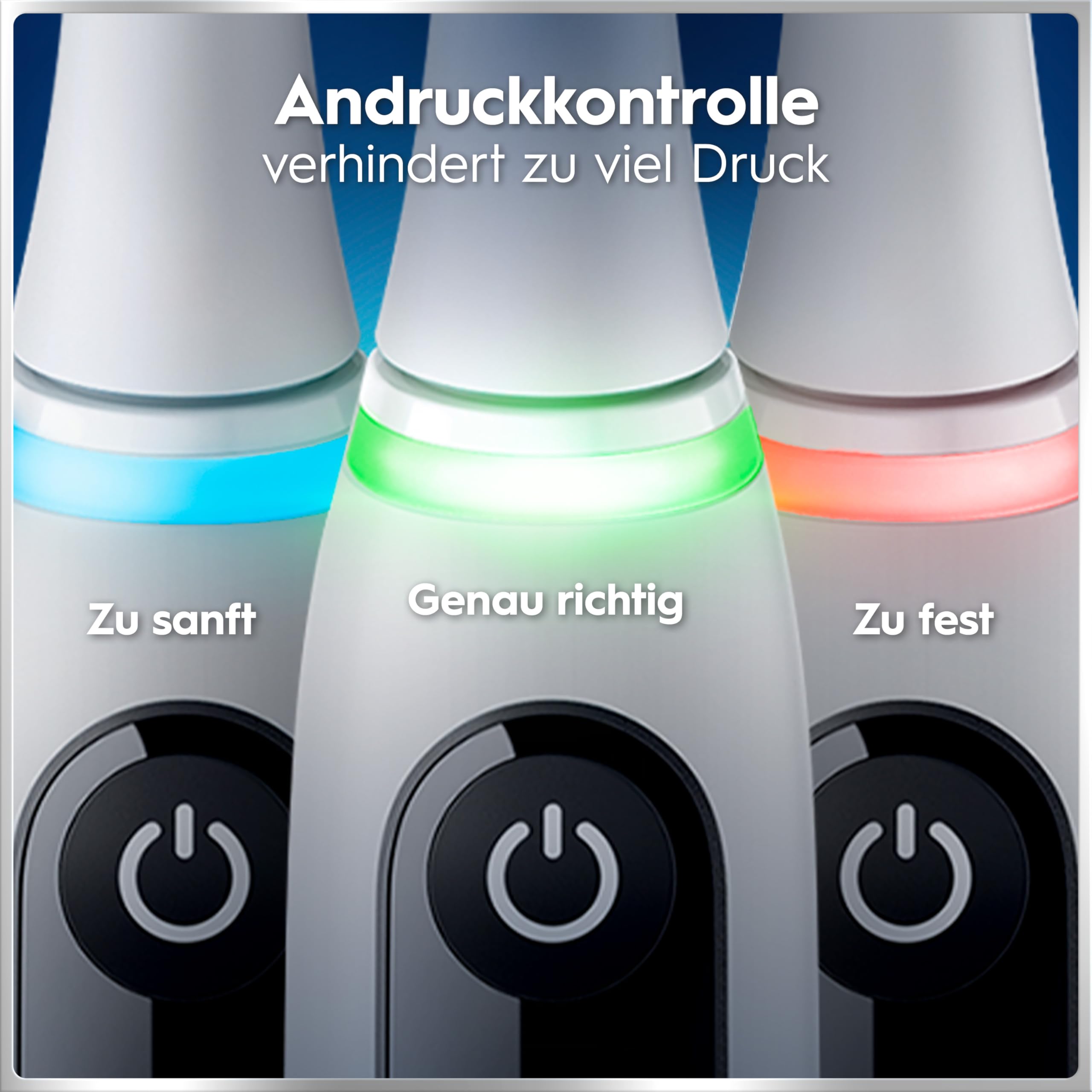 Oral-B iO Series 6 Elektrische Zahnbürste Grau PLUS Ausgewählte Original Oral-B iO Aufsteckbürsten Schwarz 7x