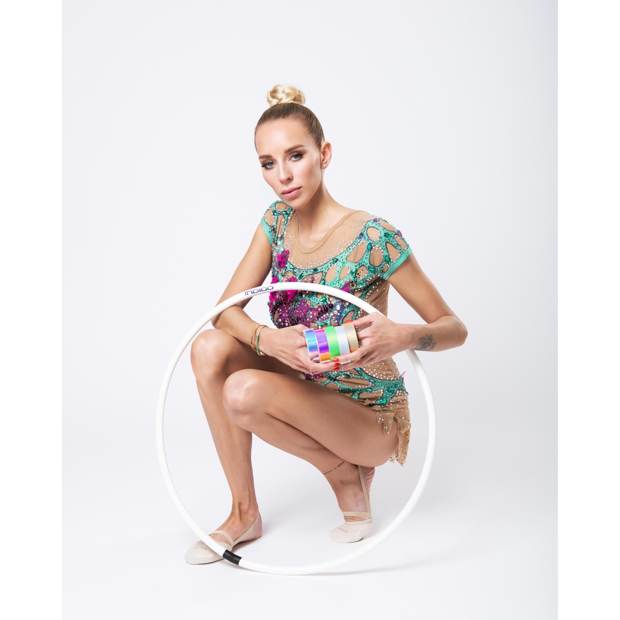 DRUNA Ruban Adhesif Décoratif pour Gymnastique Rythmique INDIGO STARS