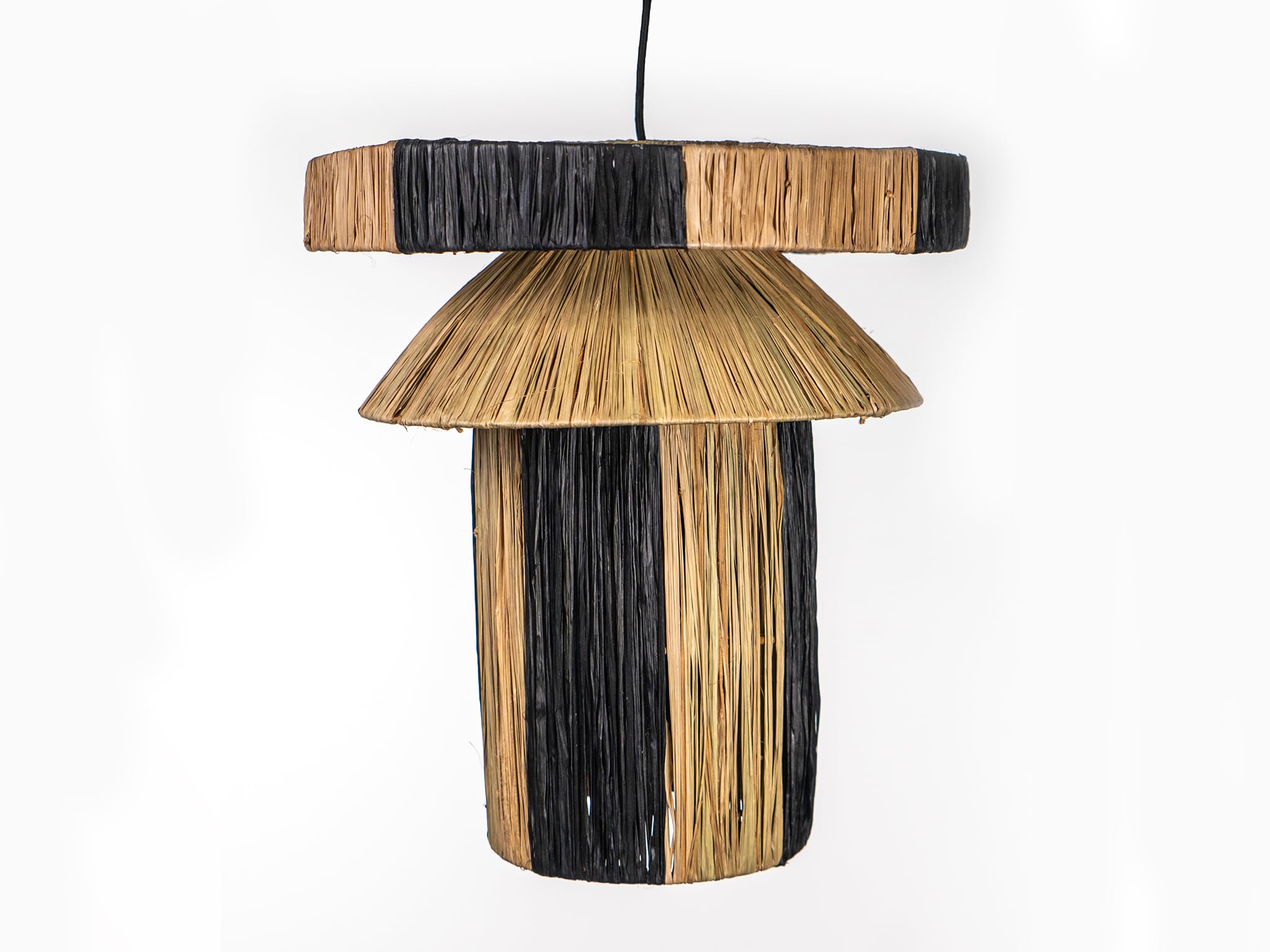 Lampe raffia naturel salon et chambre pour ambiance bohème chic