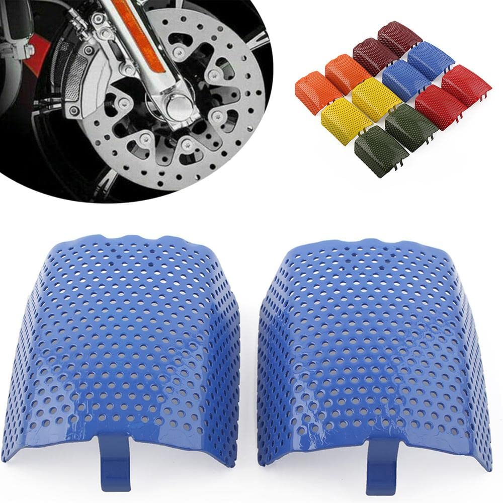 FSFYUK 2 pezzi Pinza anteriore per moto S n Inserto Rosso 42054-05 per Modelli V-Rod 2006-2019, Modelli Touring 2008-2019