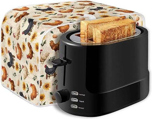 Vista 98 de Cubierta floral para tostadora de limón, 4 rebanadas de pan, tostadora, horno, cubierta a prueba de polvo, cubierta para electrodomésticos pequeños