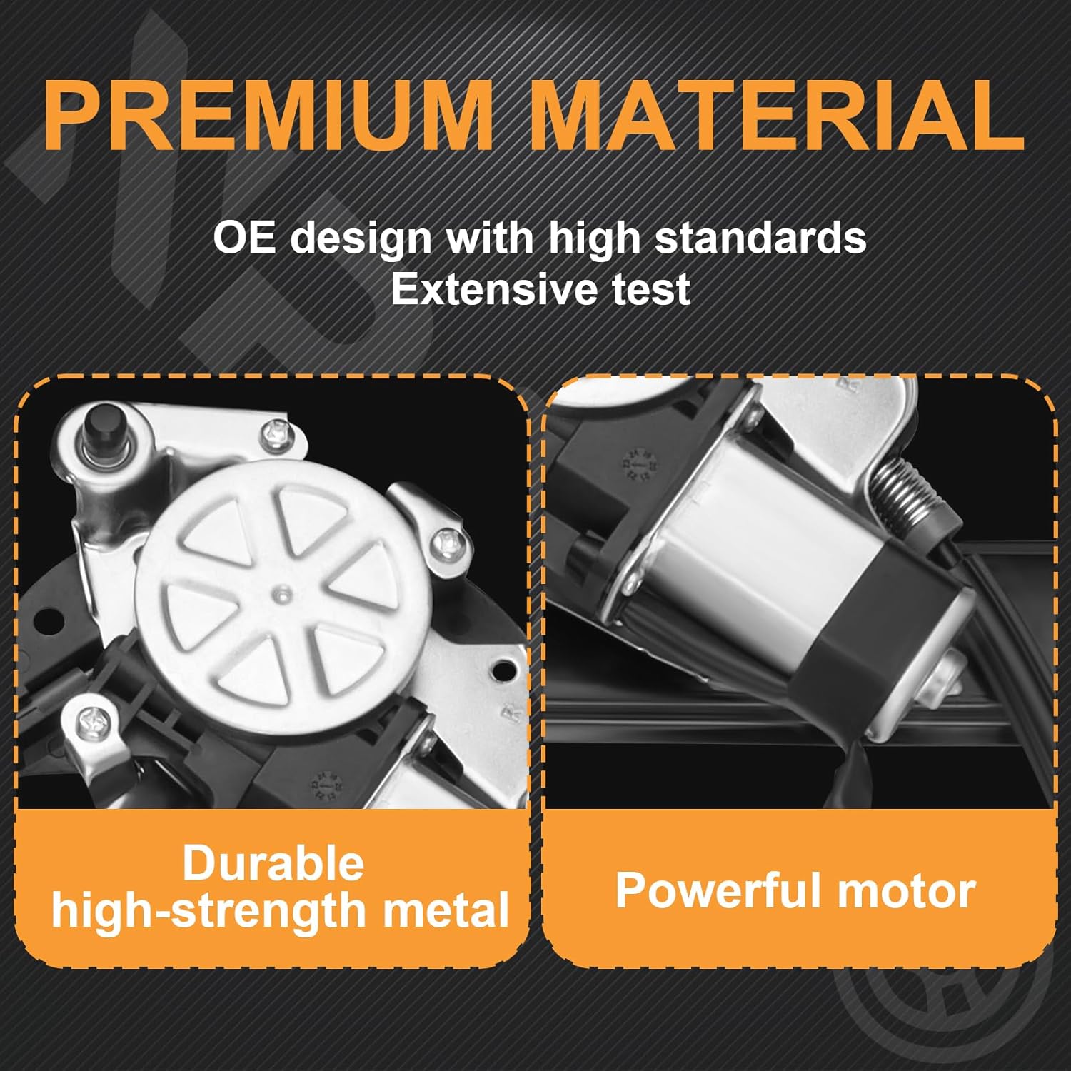 Front Passenger Side Power Window Regulator with Motor Replacement for BMW E46 323i 325i 325xi 328i 330i 330xi 1999 2000 2001 2002 2003 2004 2005, Sedan Wagon, Right, 741-485