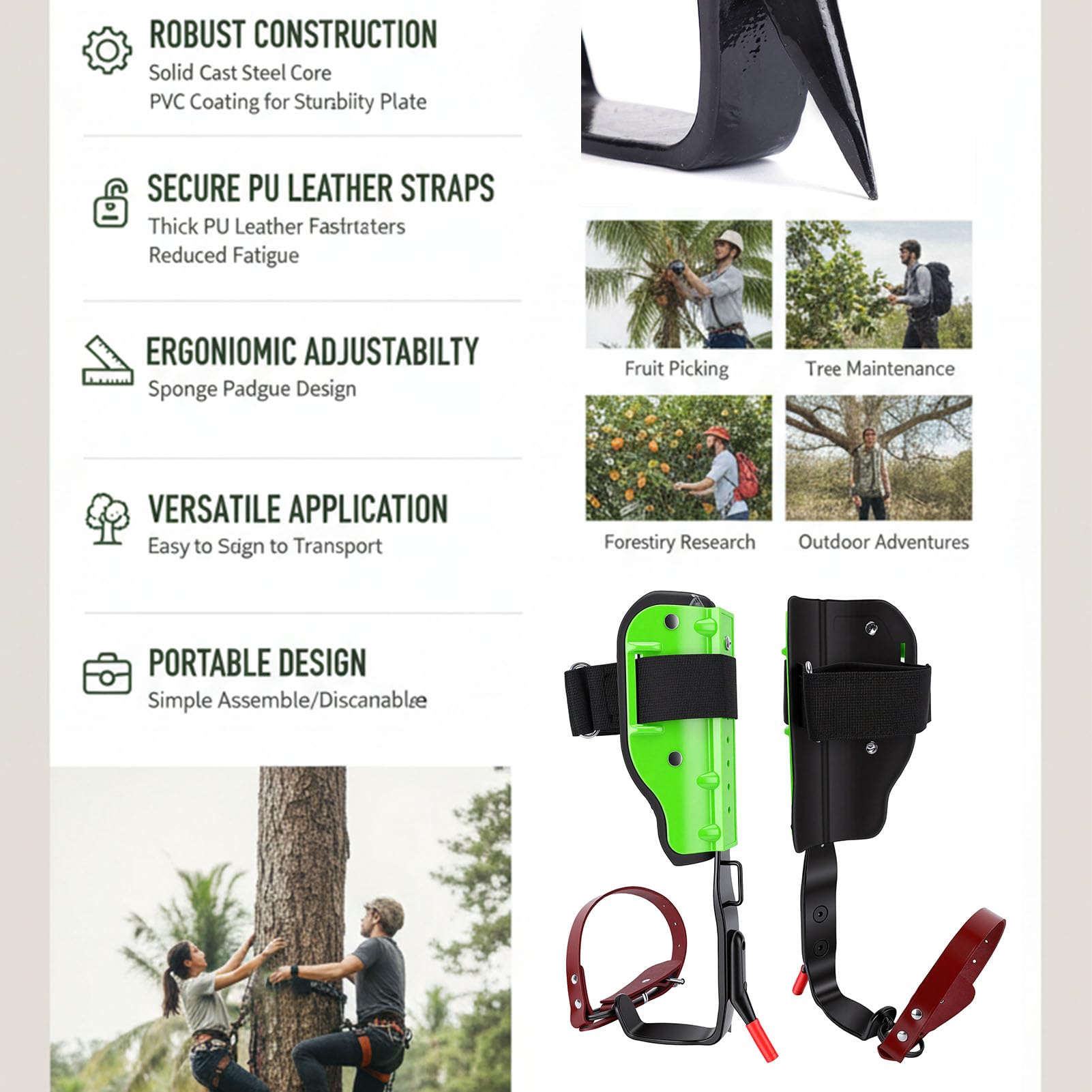 Sorandy Ciężkie Kolce do Wspinaczki na Drzewa dla Arborystów, Zbiorów