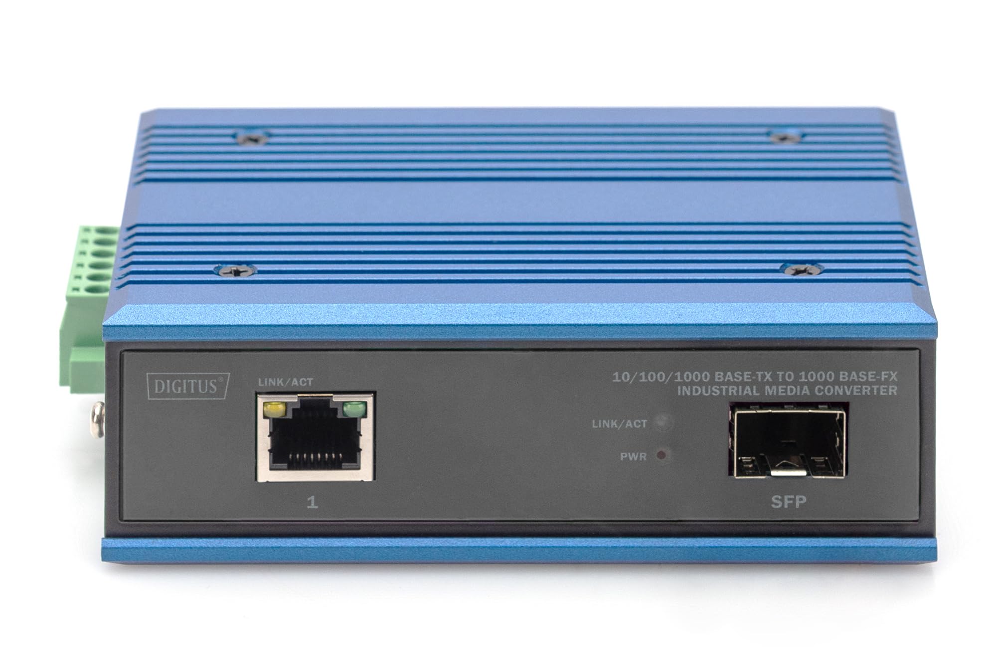DIGITUS Convertisseur de média Industriel – RJ45 vers Port SFP