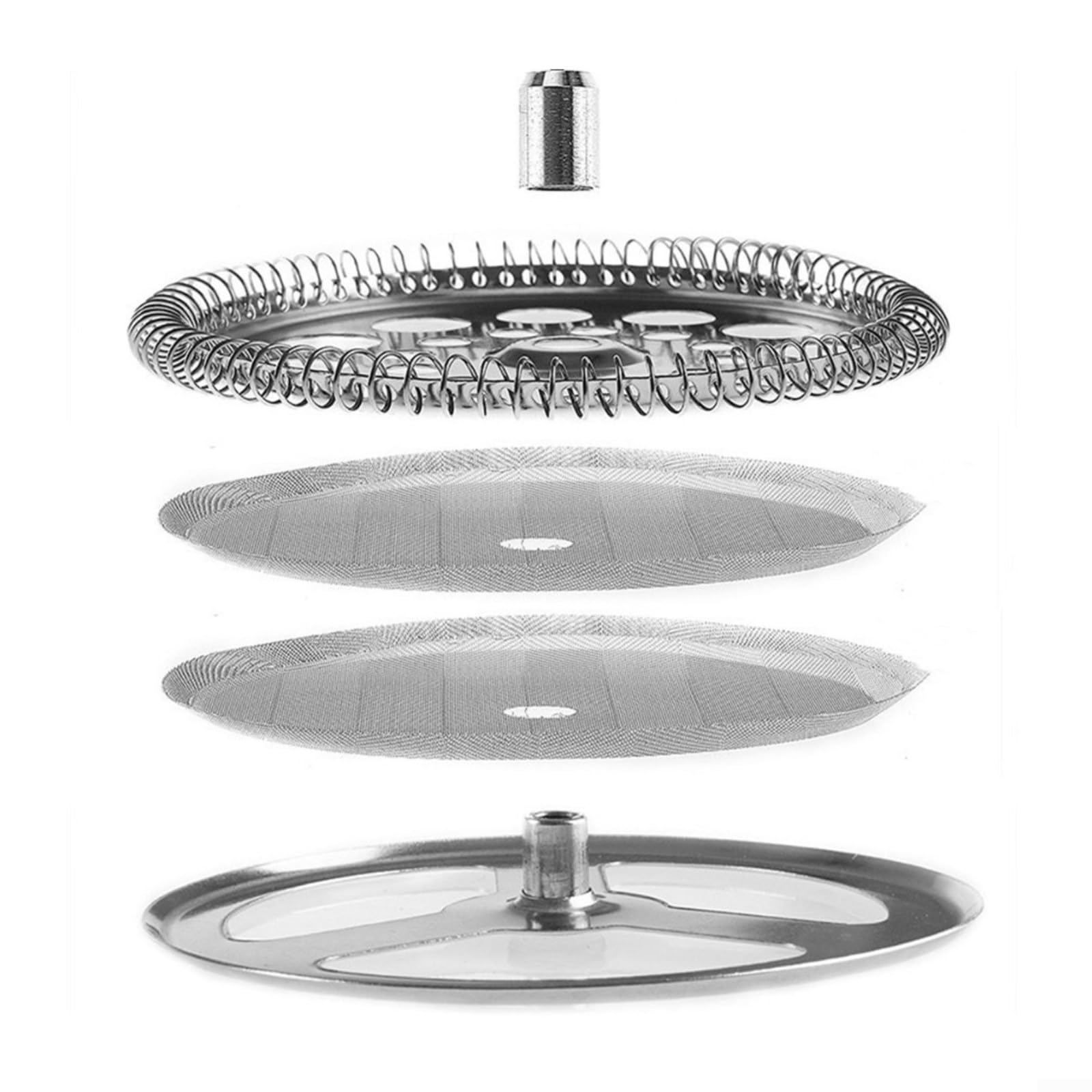 French Press Filters Replacement Kit, Stainless Steel Cafetiere Filter Mesh for French Press (350ML)