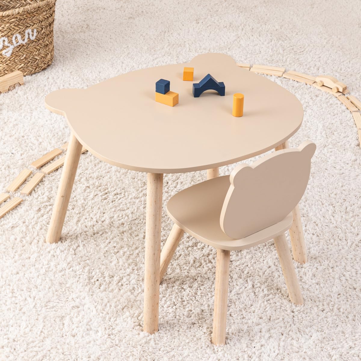 Atmosphera - Mesa Infantil Douceur Beige d60cm