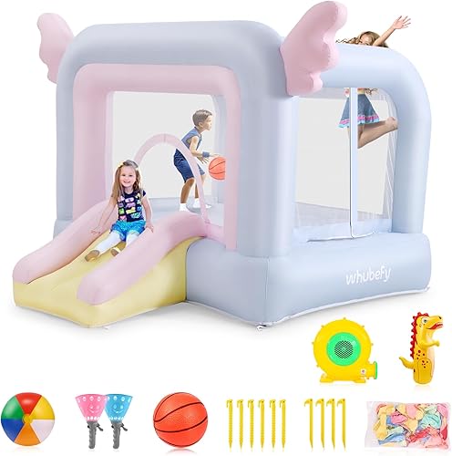 Miniatura 9 de AKEYDIY Casa de Rebote Inflable, Castillo Hinchable para Niños de 2~10, 8.9 pies de largo x 5.9 pies de ancho x 6.9 pies de alto, Casa Hinchable