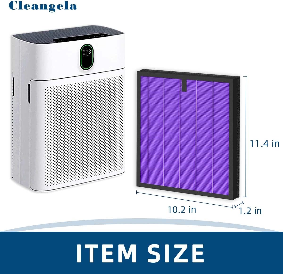 4 Pack HY4866 Air Purifier Replacement Filter for MORENTO HY4866, WESTHEY HY4866, YIOU M1 Air Cleaner Purifiers, HY4866 Filter Replacement Multifunction Version Air Purifier Filters + 1 Cleaning Brush - Image 3