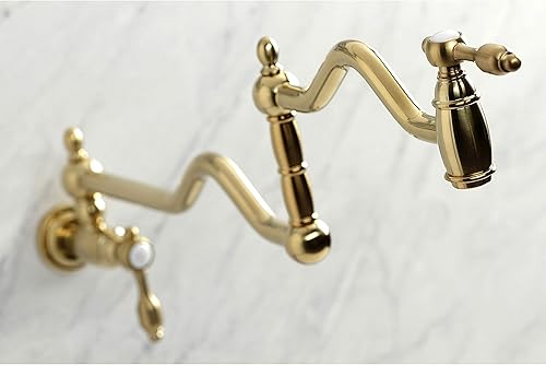 Miniatura 2 de Kingston Brass KS2107TAL Tudor - Llenador de ollas de latón cepillado