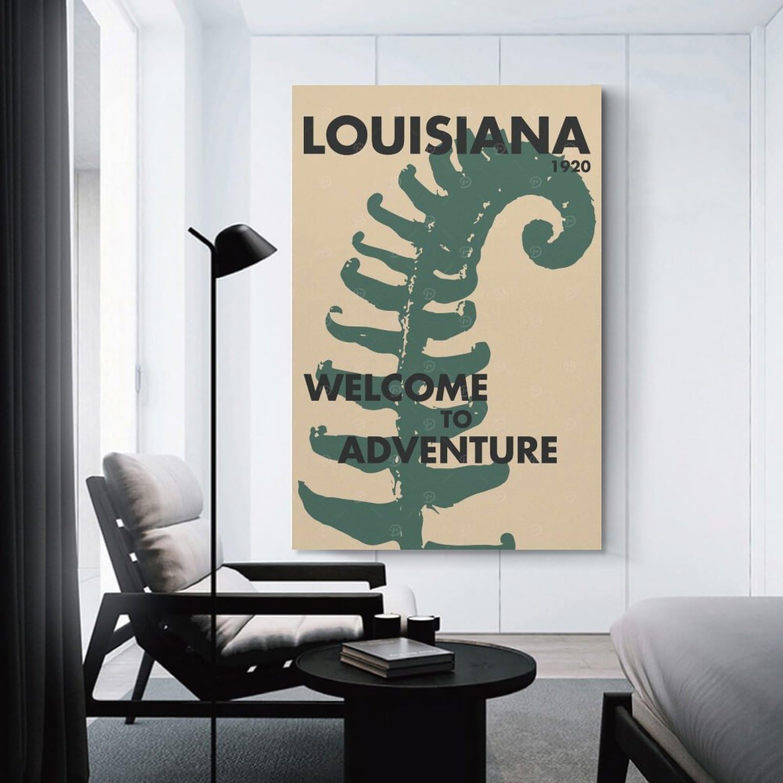Junmoney Louisiana Travel Art Canvas Wall Decor 20x30inch(50x75cm), for Entrance Walls, Hall Decor Or Foyers, Wall Decor to Refresh Empty Corners