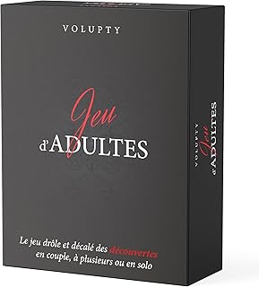 Jeu de Cartes Adulte - en Couple ou à Plusieurs - 180 Cartes – Questions sexuelles – Découvrir plaisirs et Envies de l'autre, Sujets pimentés et sulfureux- Idée Cadeau Couple Original Femme ou Homme