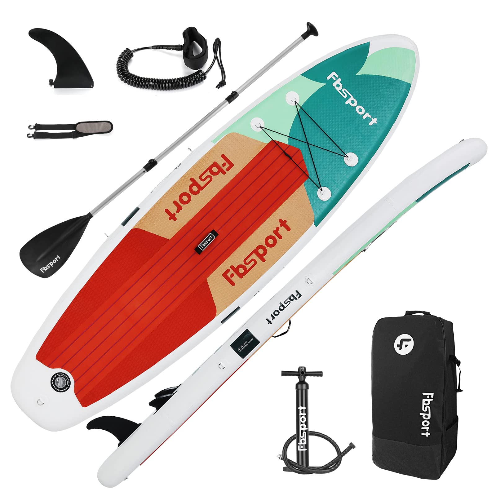 FBSPORT Premium Inflatable Stand Up Paddle Board, Yoga Board with Durable SUP Accessories