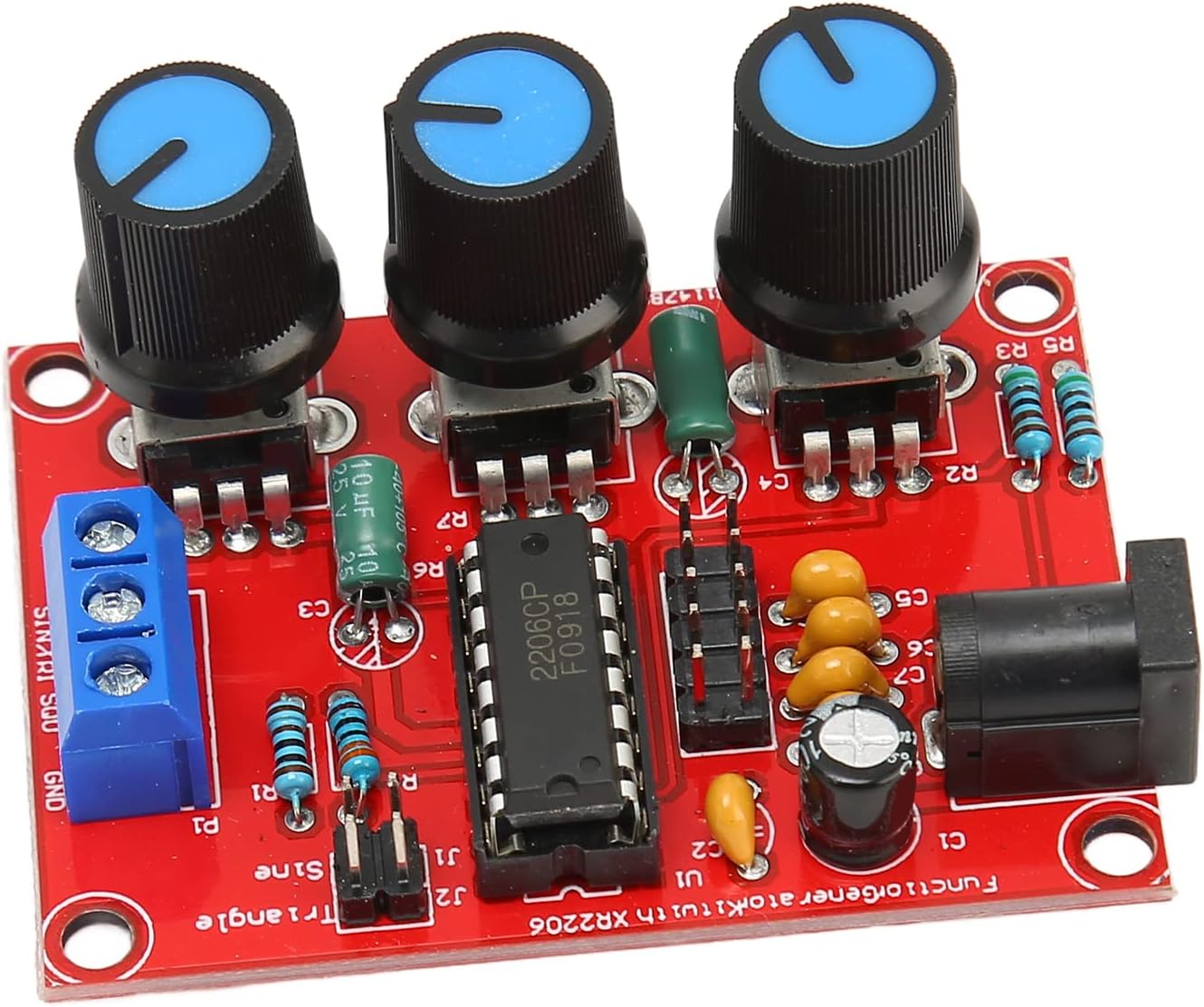XR2206 Function Signal Generator Output 1Hz-1MHz Sine Square Signal ...