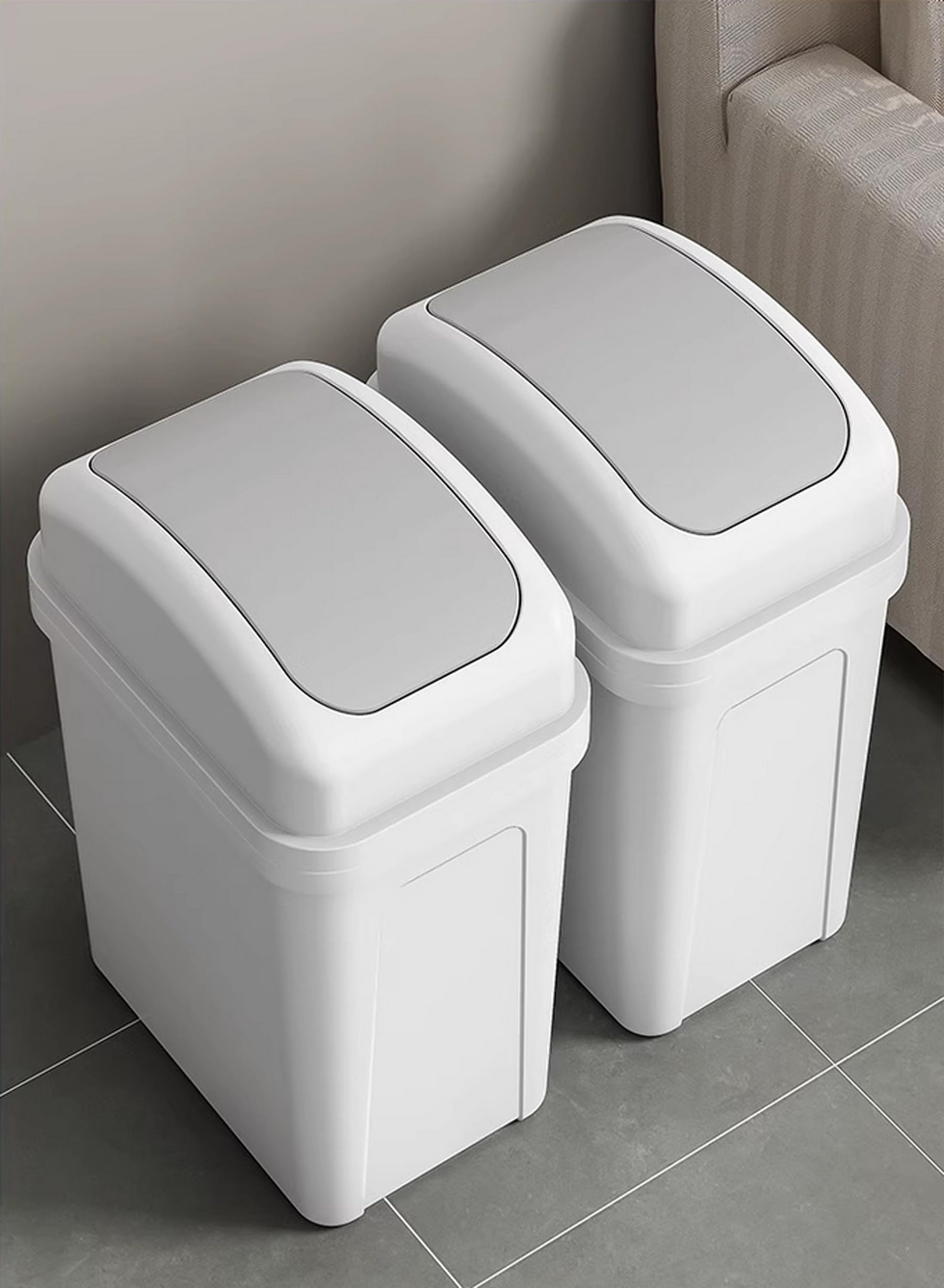 Papelera Metálica Inteligente, Cesto De Basura Con Apertura Automática