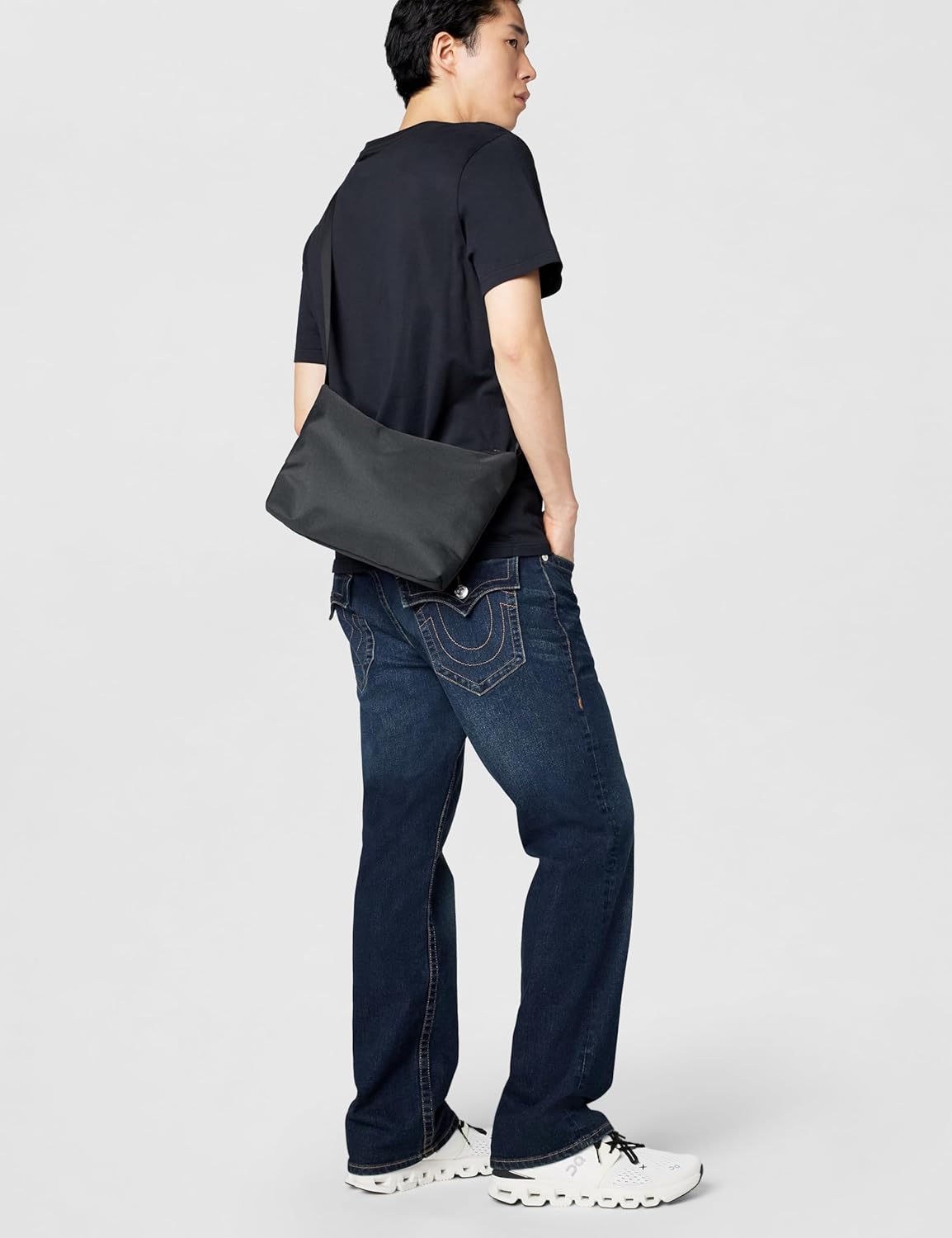 True Religion Men’s Ricky Straight Leg Jeans with Back Flap Pockets – Mens Jeans