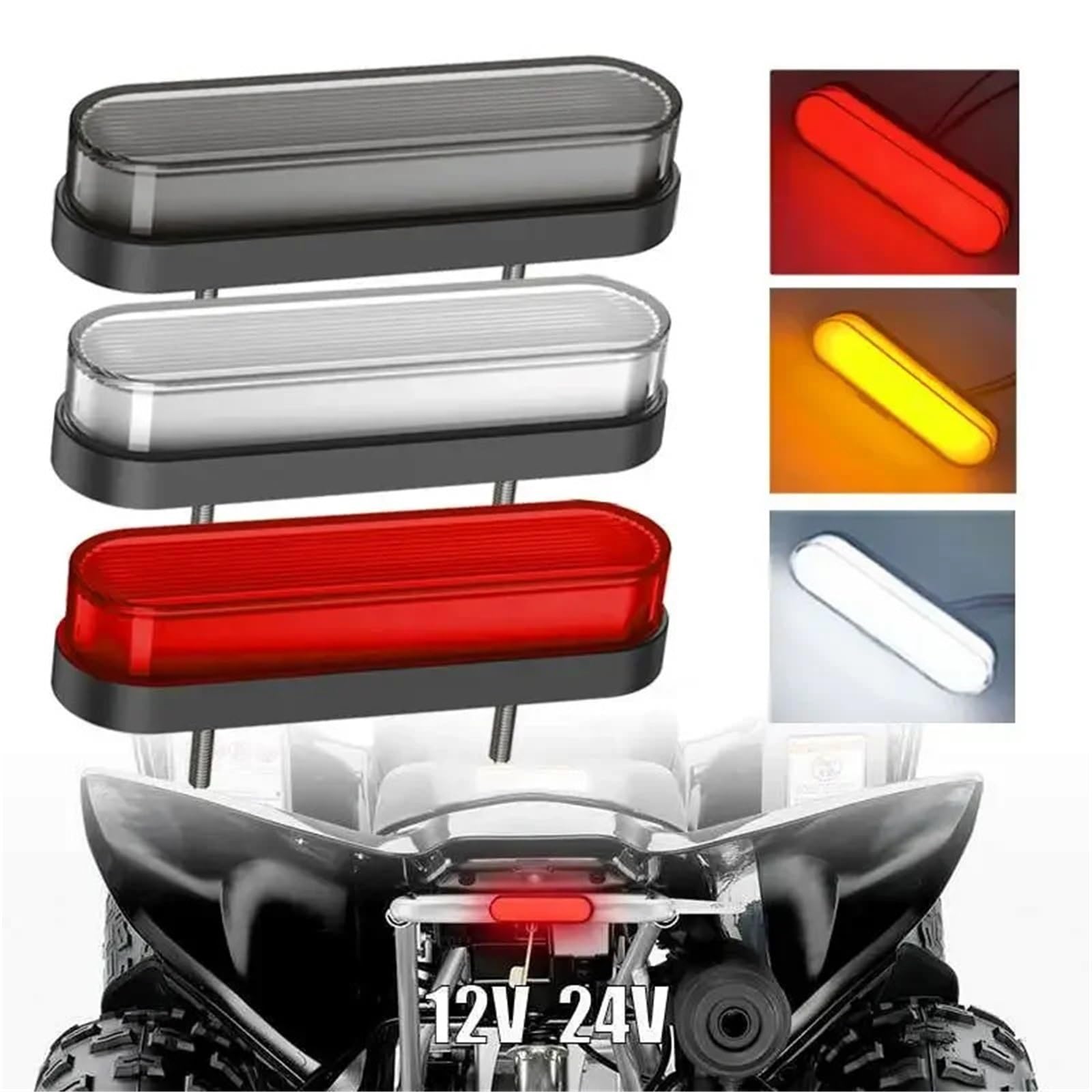 SPARKMOTO Feux De Remorque Led Magnetique, Feux Arriere Remorque Led Magnétique Avec Faisceau 7 Broches Câble De 2.5/7.5M,Kit Éclairage Remorque 7 Broches 12V