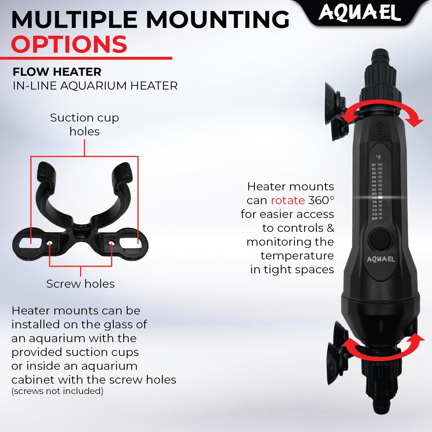 Aquael Chauffage à débit intégré (300 W)