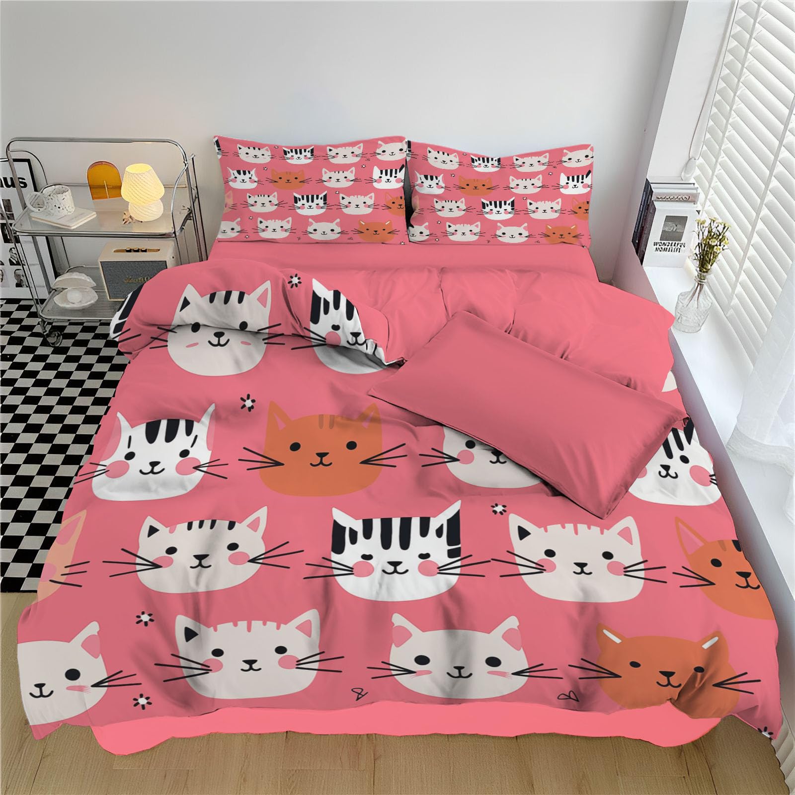 Parure de lit chat et chien pour transformer la chambre en un cocon