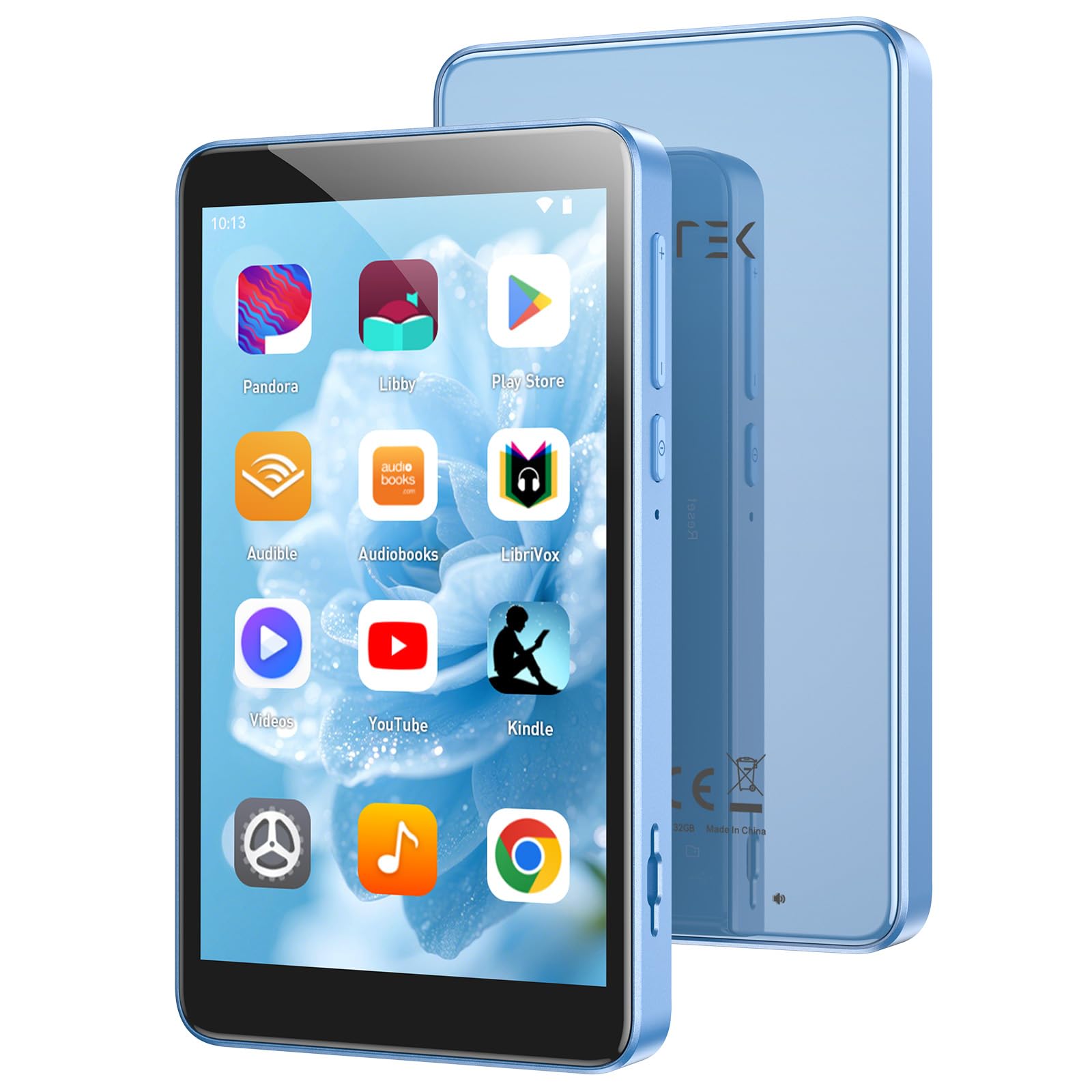 AGPTEK 96Go MP4 Bluetooth WiFi, Android 14 Lecteur Musique Spotify 3G RAM