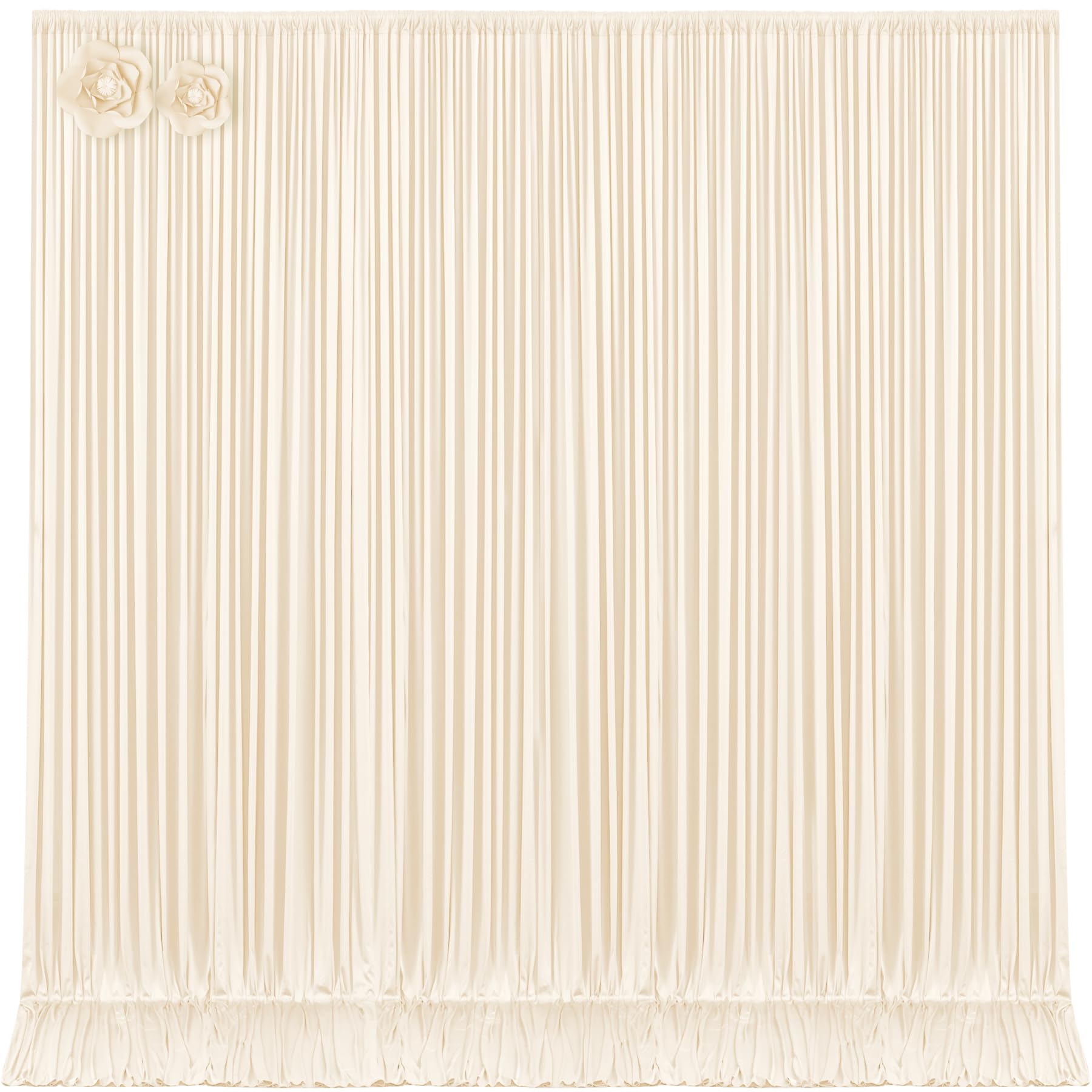 10x12 Champagne Backdrop Curtains for Wedding Party Wrinkle Free Backdrops Curtain Drapes Fabric Decorations Photo Back Drop Cloth for Baby Shower