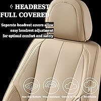 Vista 3 de Coverado Fundas de asiento de automóvil, fundas de asiento delantero, funda de asiento de automóvil, protector de asiento de automóvil, impermeable