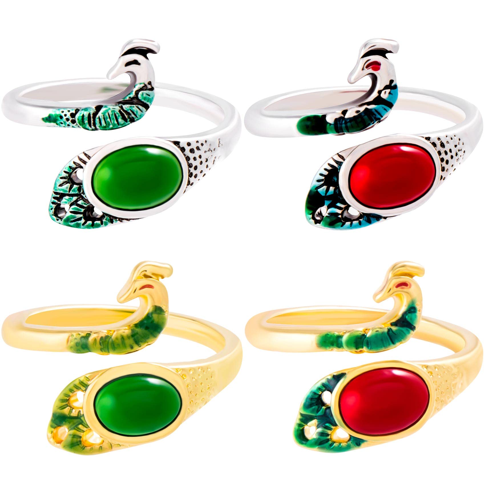 Hztyyier 5Pcs Knitting Loop Rings - Adjustable Steel Stitch Markers For Faster Crocheting