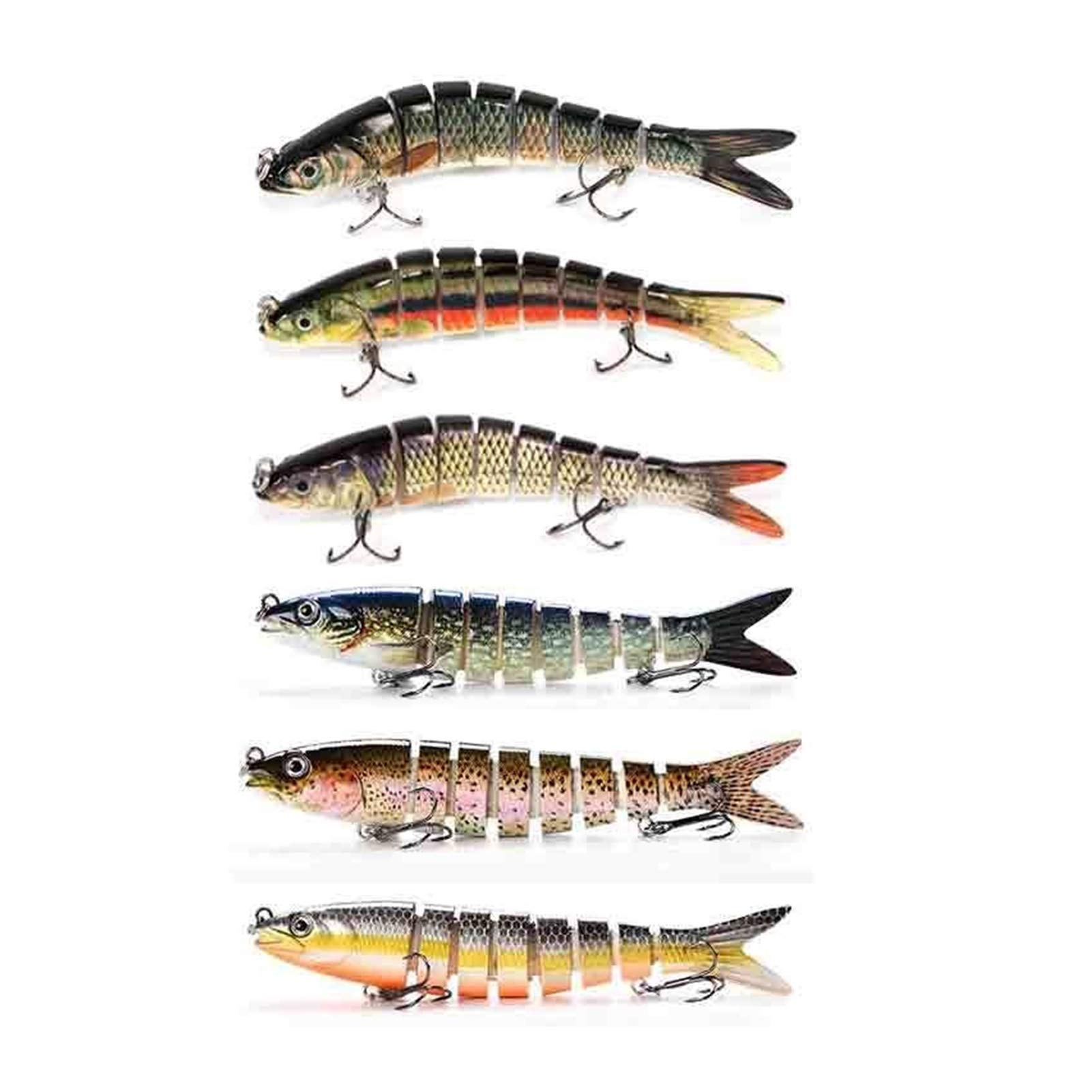 Przynęta wędkarska 13cm 19,5g 8-segmentowa sztuczna przynęta na szczupaka Przynęty wędkarskie Swimbait Crankbait Twarda przynęta Akcesoria wędkarskie