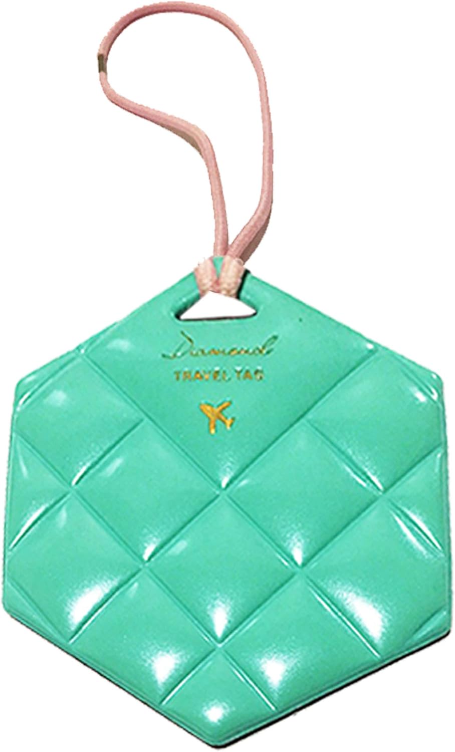 Travel Luggage Tag Quilted Diamond PVC Design Baggage Bag Tags Id Name Card