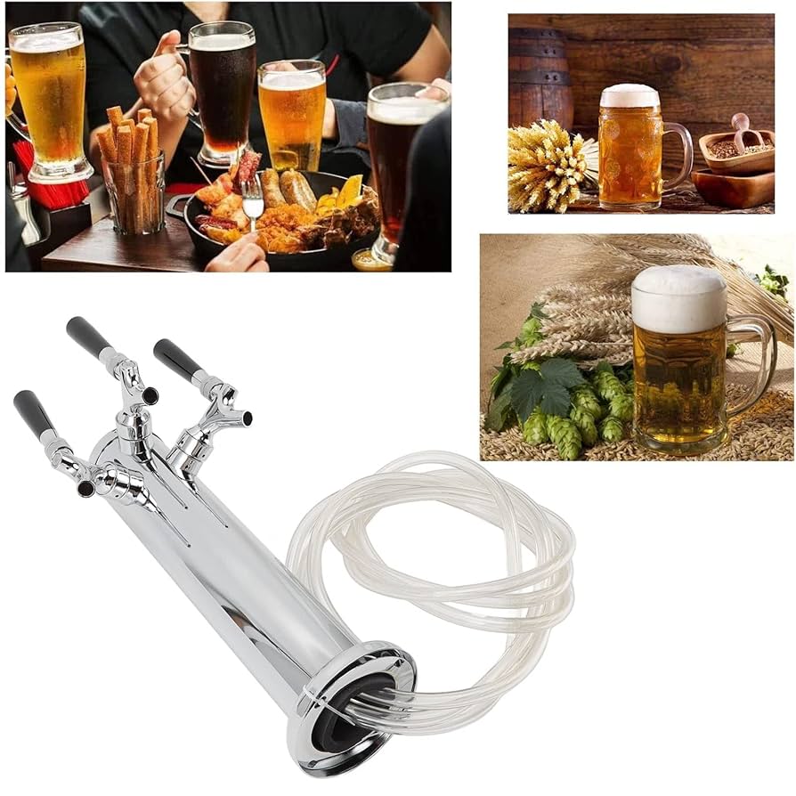 ビールサーバー用ドラフトタワー　No.3 Amazon | ドラフトビールケゲレータータワー 3タップステンレス