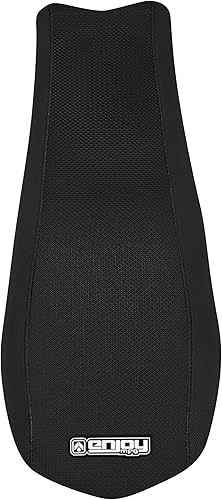 Vista 3 de Enjoy Mfg Funda de asiento compatible con el logotipo de Can Am DS70 DS90 2008-2021 # 259 (todo negro estándar)