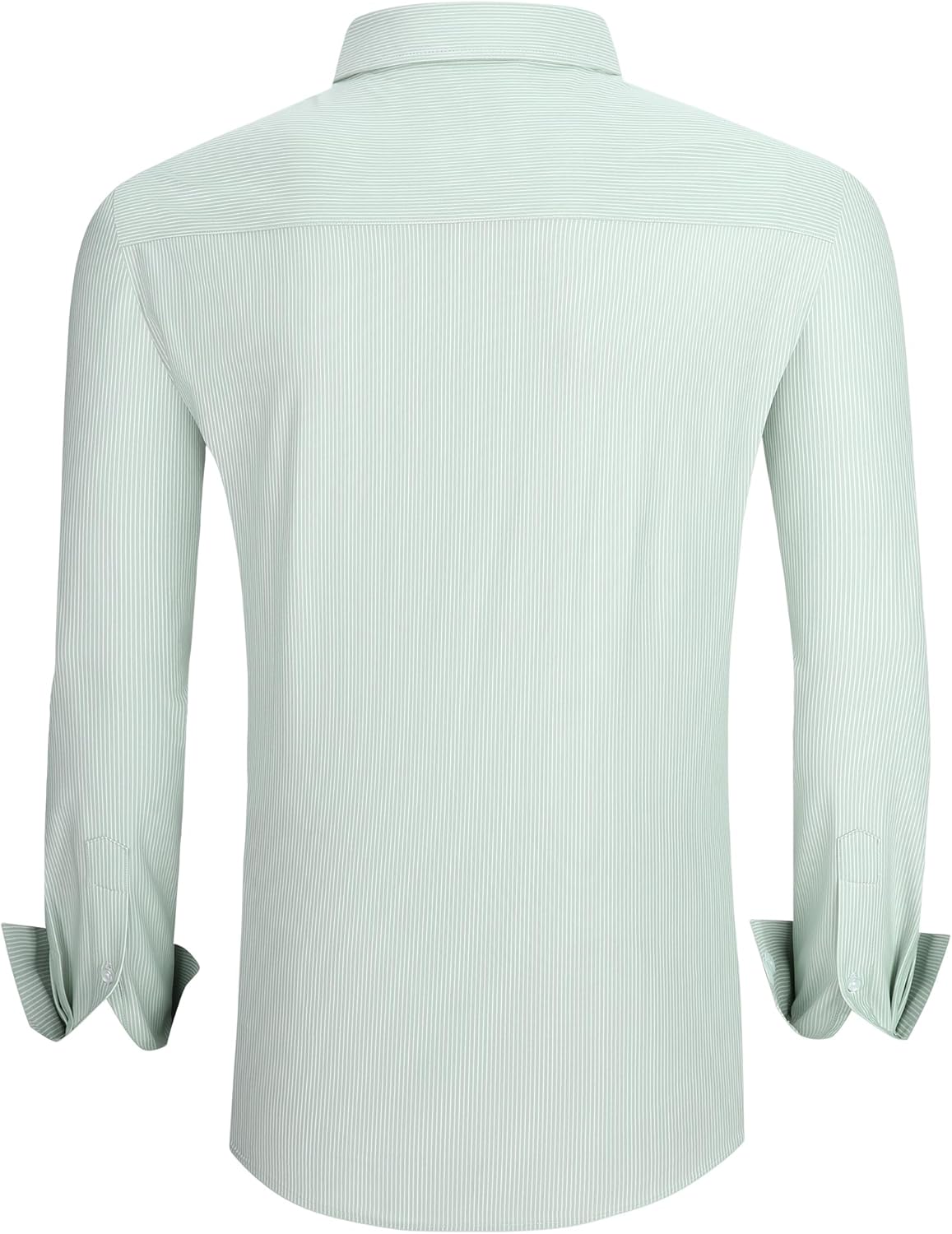 WARHORSEE Mens Dress Shirts Wrinkle Free Long Sleeve 4-Way Stretch Button Down Shirs Plaid Button Up Shirts for Men - Image 6