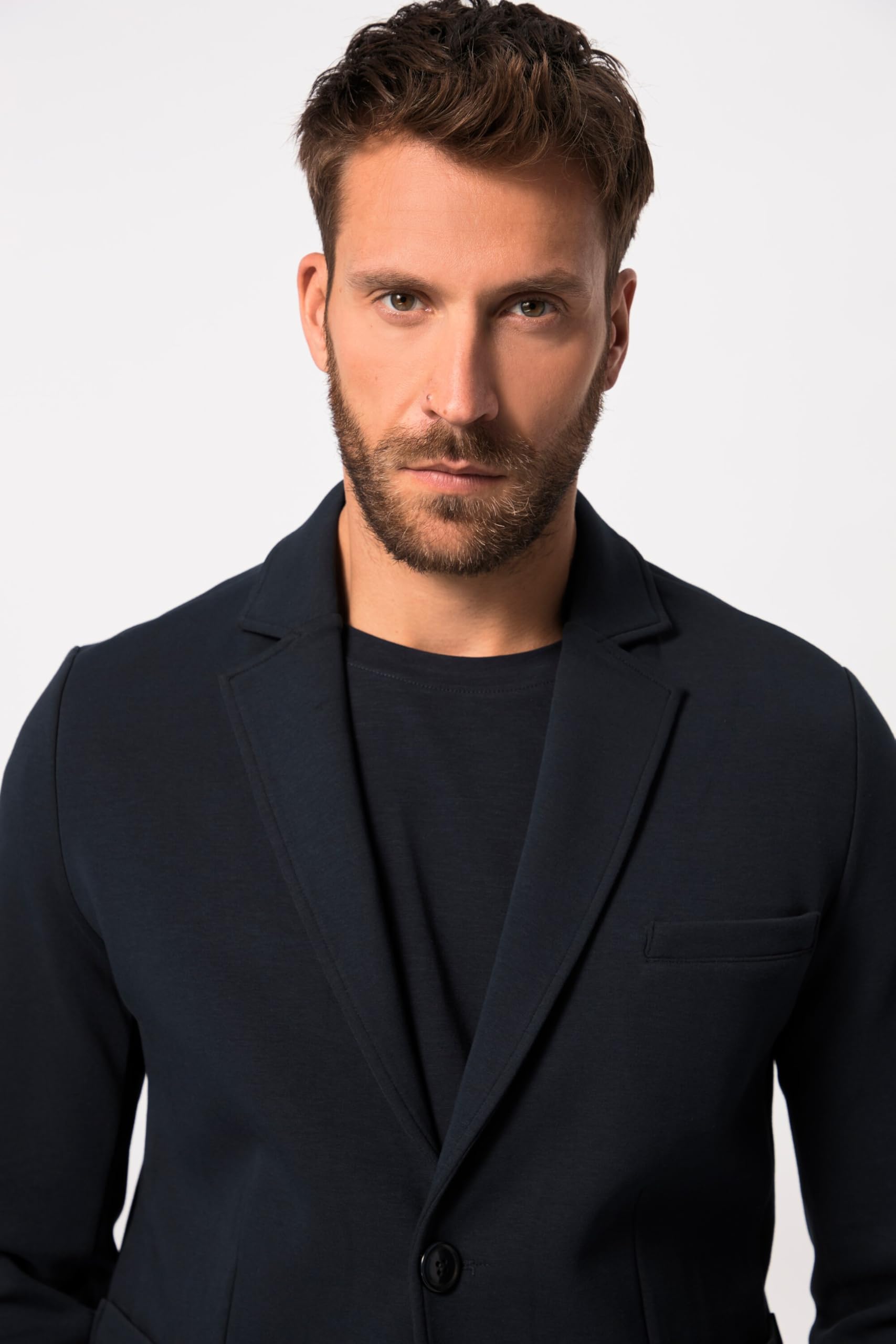 JP 1880 Męska marynarka dresowa, New York, Flexnamic Blazer, granatowy, XL