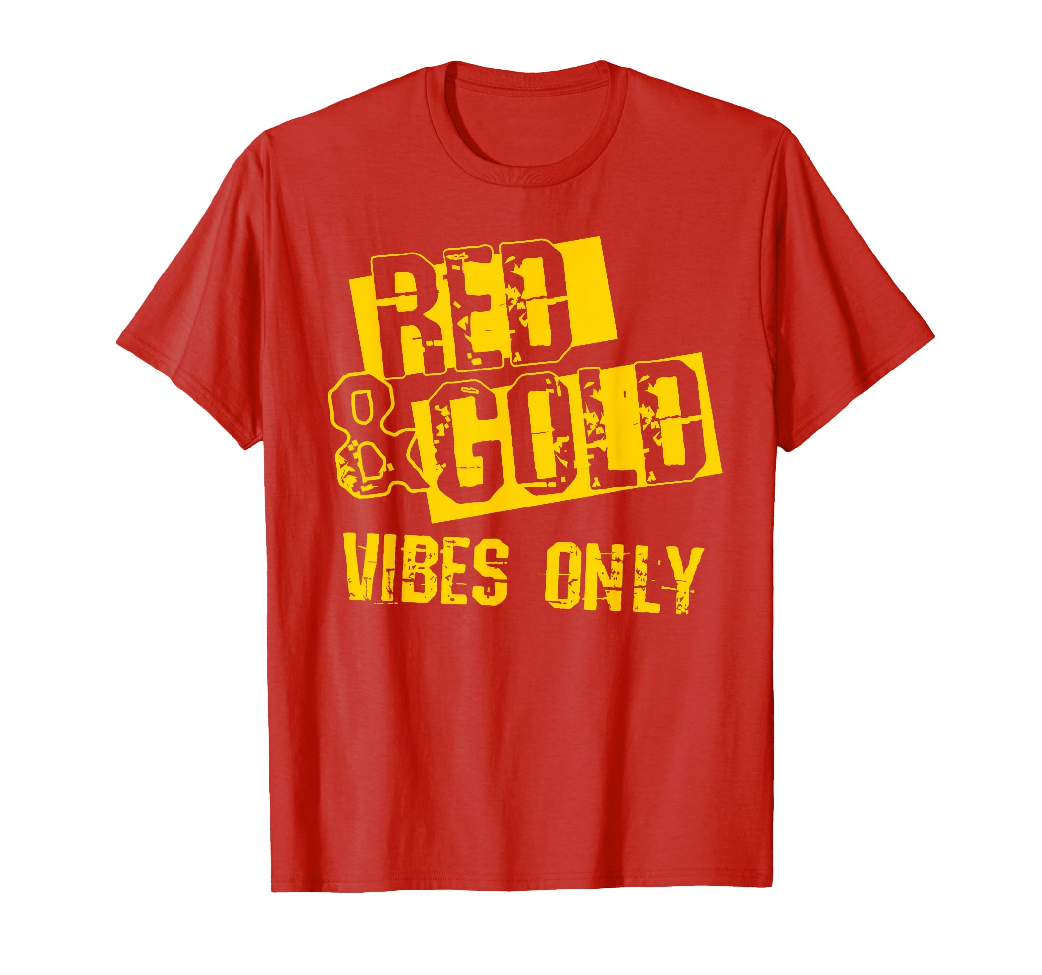 Red and Gold Game Day Group Shirt for High School Football T-Shirt
