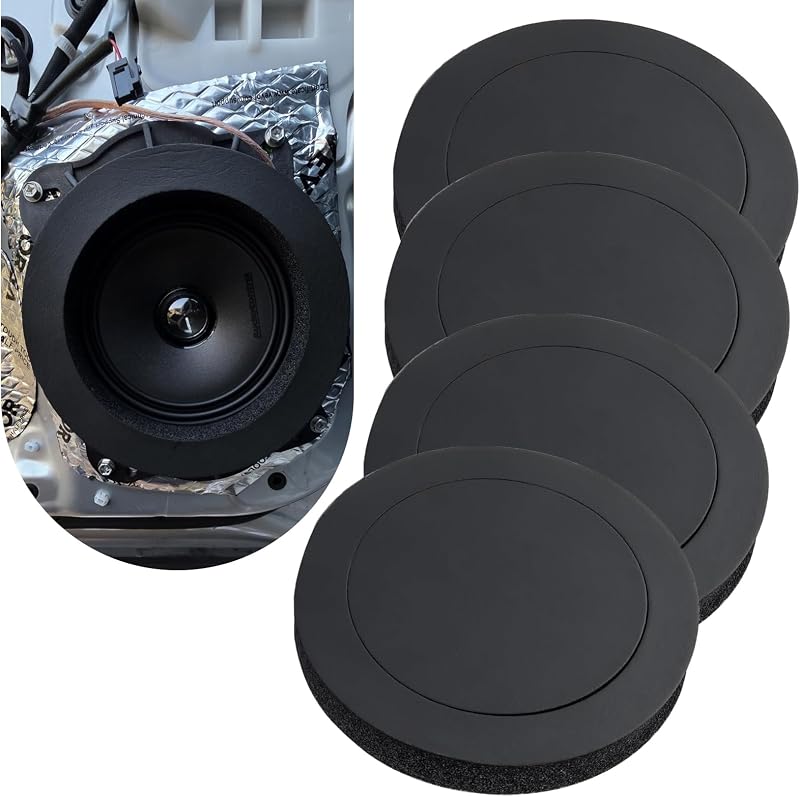 Anel de espuma para alto-falante 6,5" Titgoes autoadesivo – Kit com 4 unidades