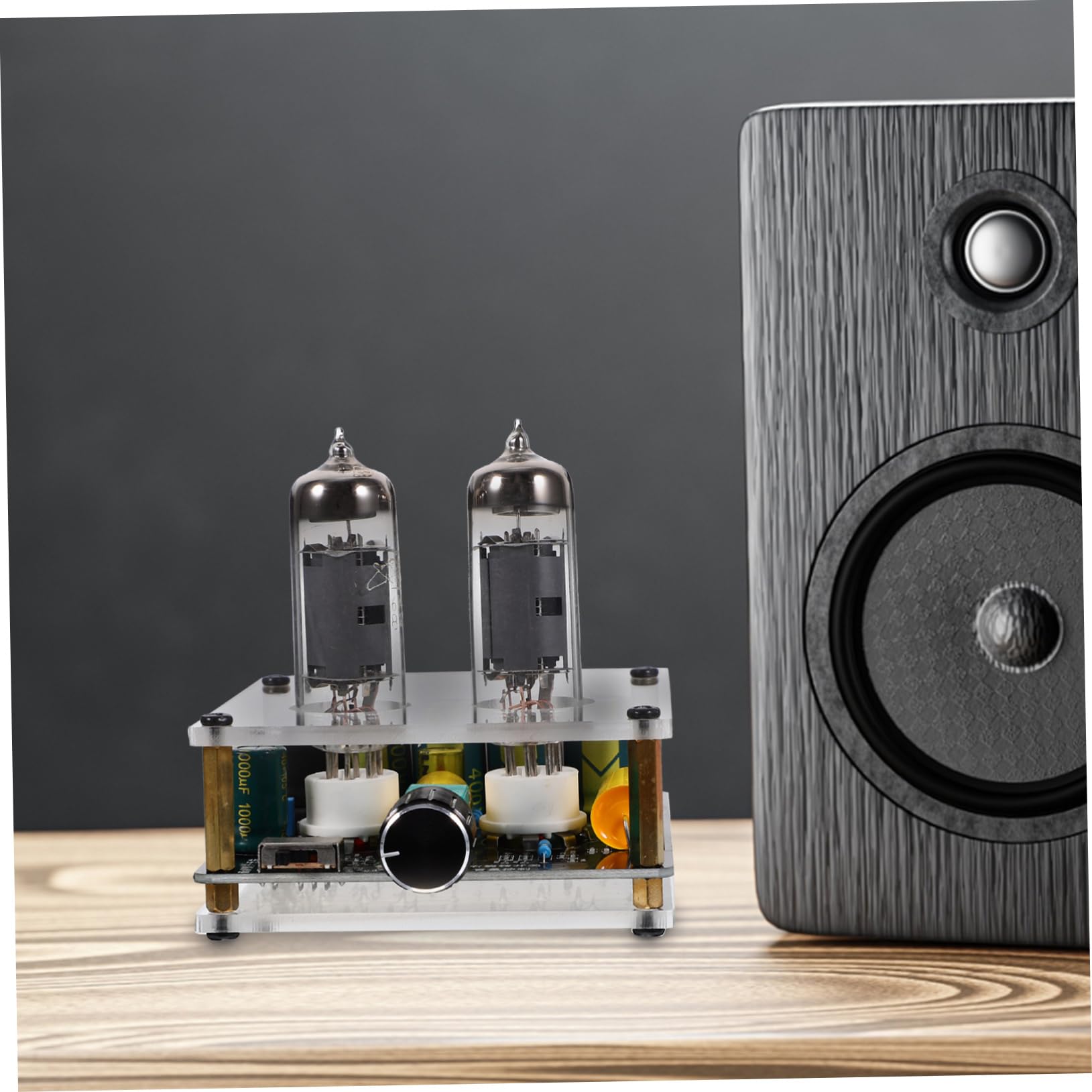 Preamplificador de Válvulas HiFi 6k4/6a2 para Tocadiscos y Cine en Casa, Placa Ligera de PCB y Vidrio, Mejora el Audio
