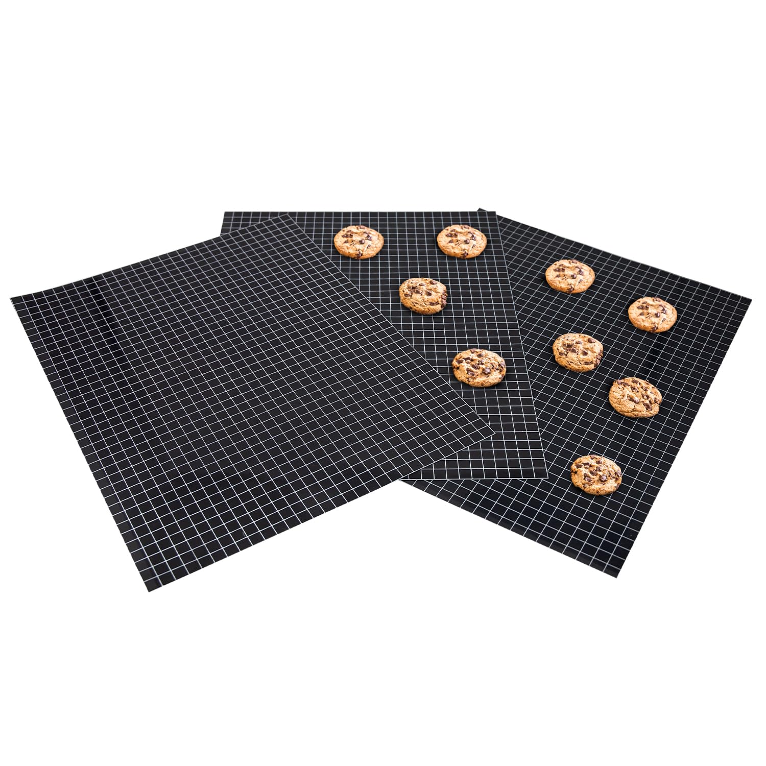 Tapis de cuisson silicone Coolinato x3 | Feuille pour four 38x30 cm flexible et découpable
