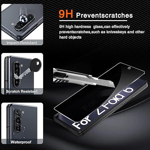 Miniatura 38 de Ferilinso Protector de pantalla diseñado para iPhone 13 Mini, paquete de 3 unidades de vidrio templado HD con 2 protectores de lente de cámara