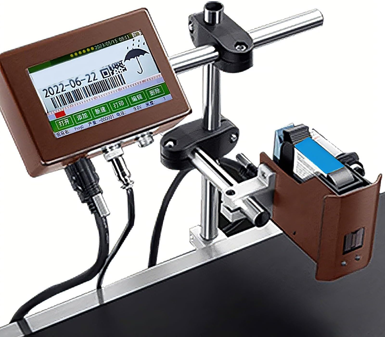 Inkjet Coding Machine, In-Line Coder, Automated Date Printing Equipment for Text and Number Marking, Ideal for Manufacturing