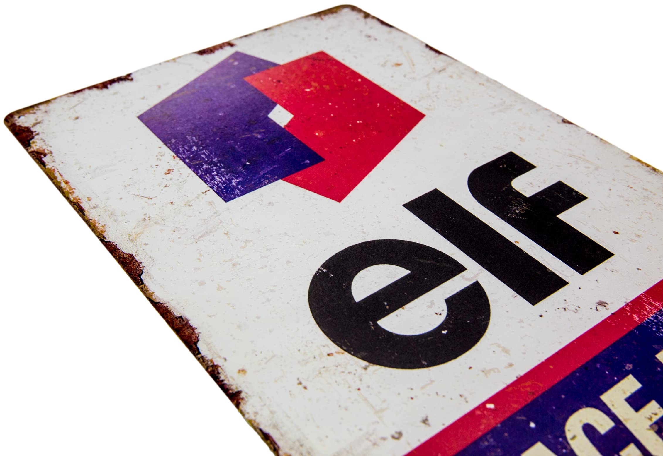 Plaque en tôle rétro 30 x 20 cm – stations-service, rallye, voiture, sport automobile – Convient pour les fans et collectionneurs ELF Racing Team