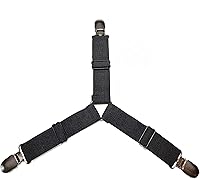 Vista 1 de [Banderas de capucha] Juego de 2 cierres elásticos triangulares resistentes para capó – Clips de metal con cuerda elástica para capó de coche